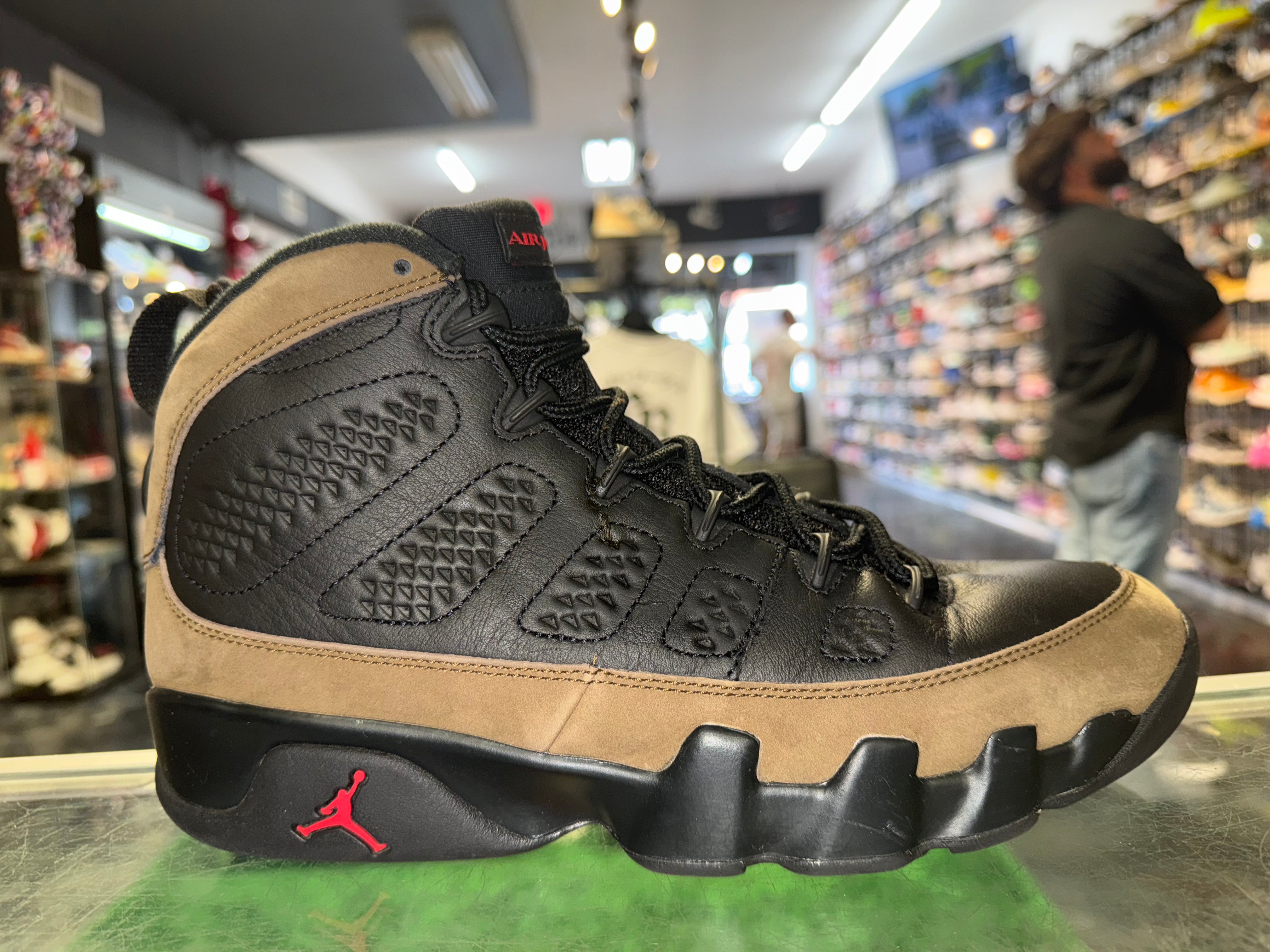 Size 8 Air Jordan 9 "Olive"