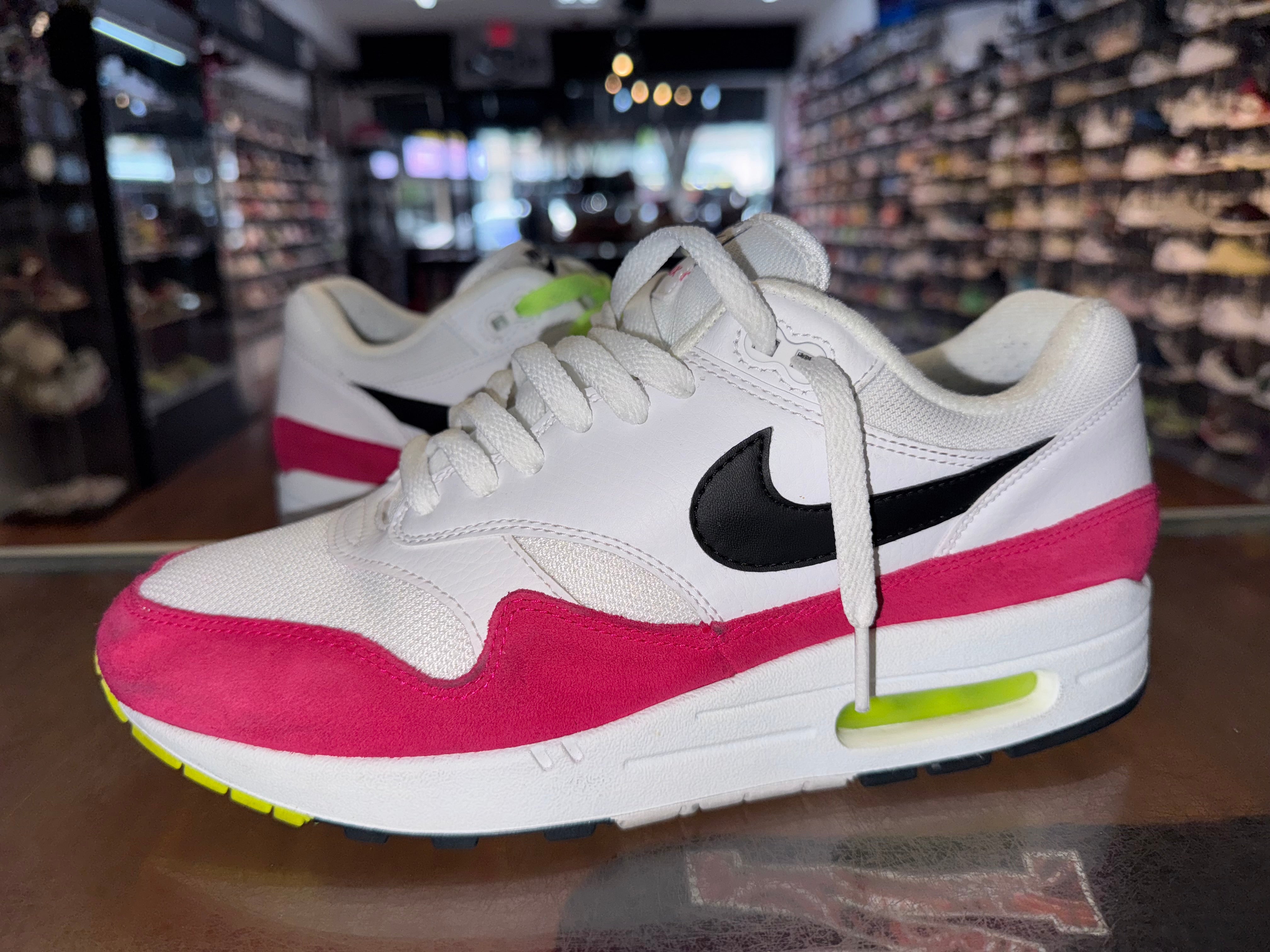 Size 9.5 Air Max 1 “Black Volt Rush”