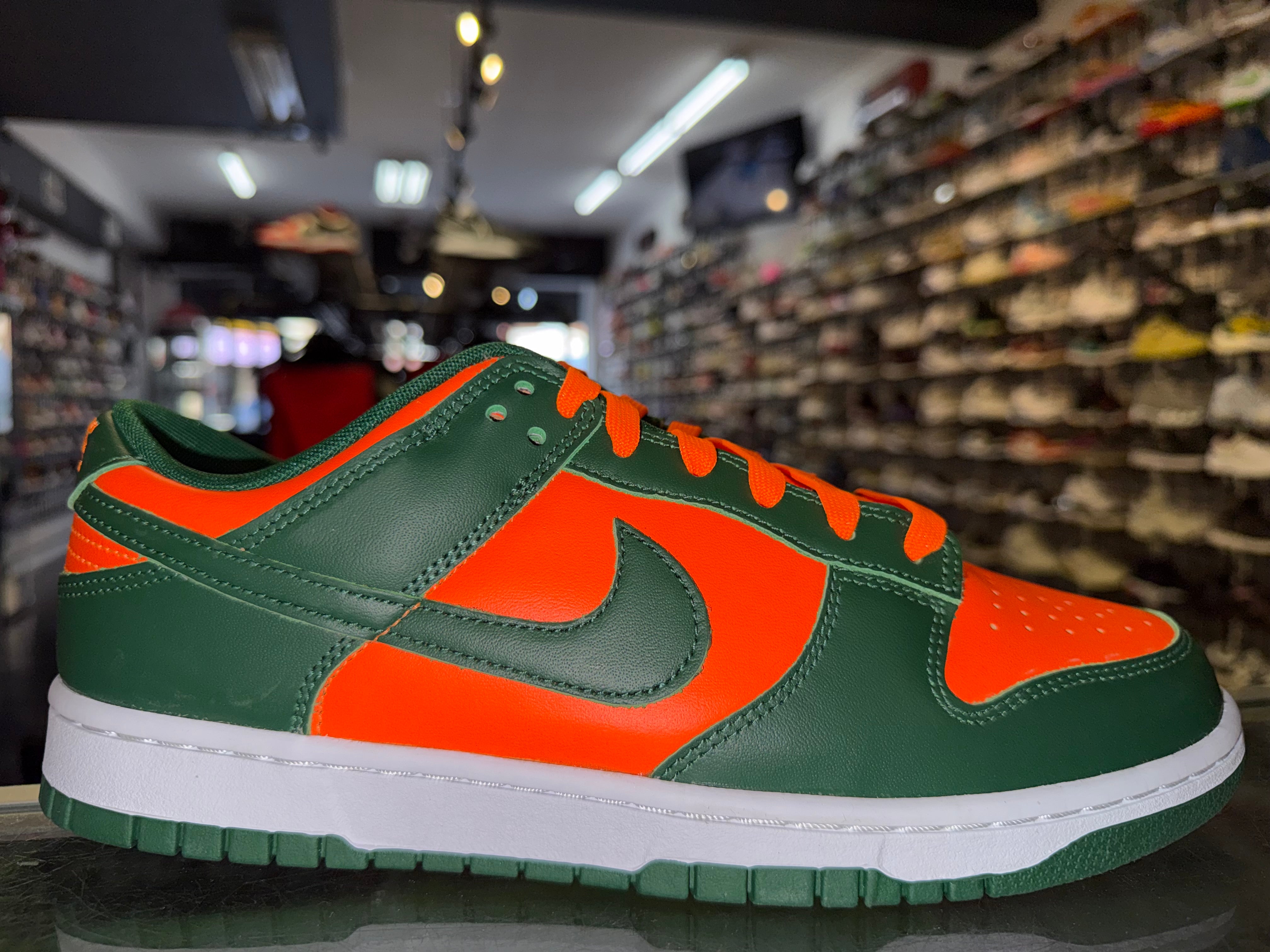 Size 10 Dunk Low "Miami Hurricanes" Brand New