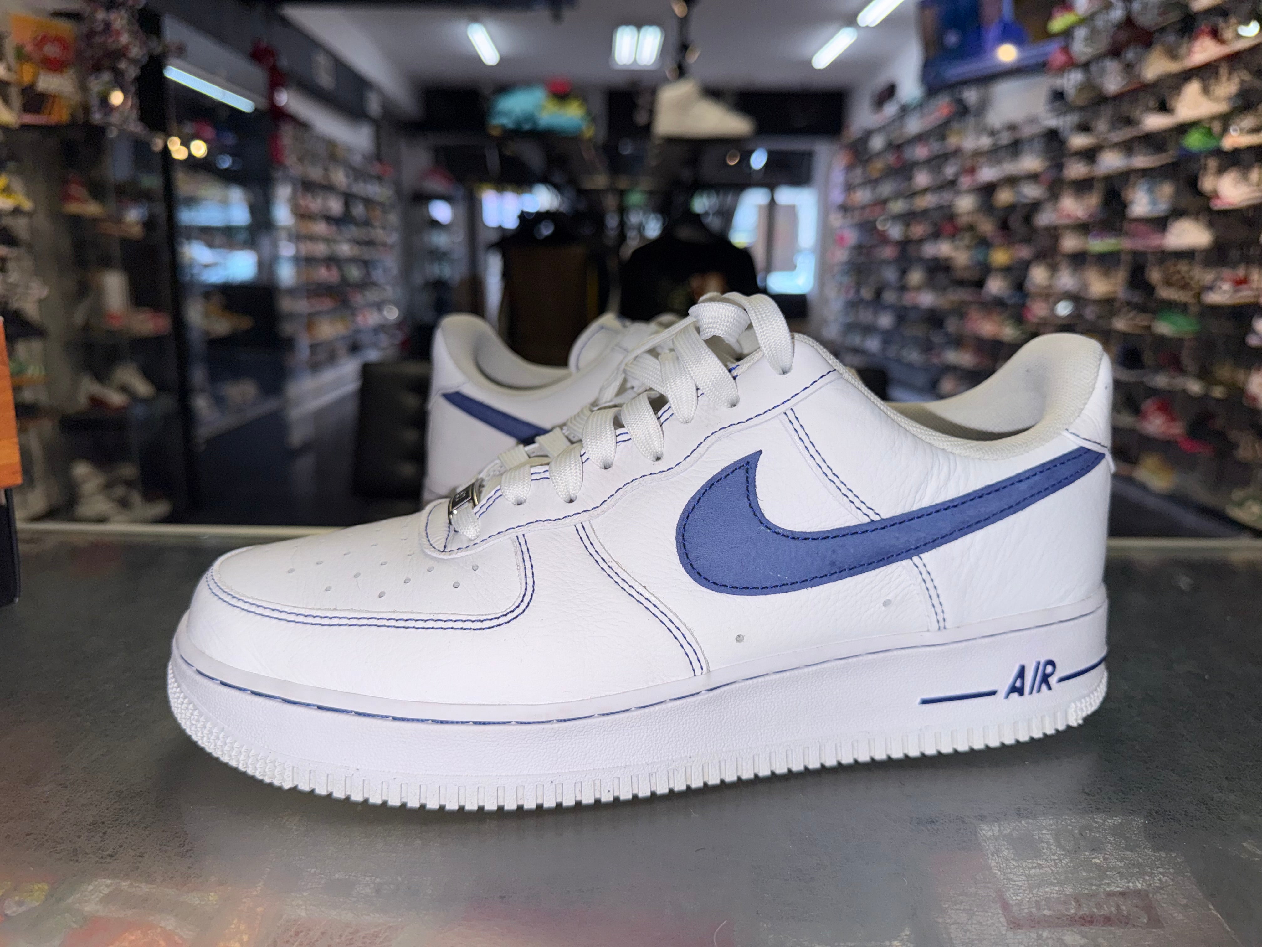 Size 10.5 Air Force 1 "White Deep Royal Blue"