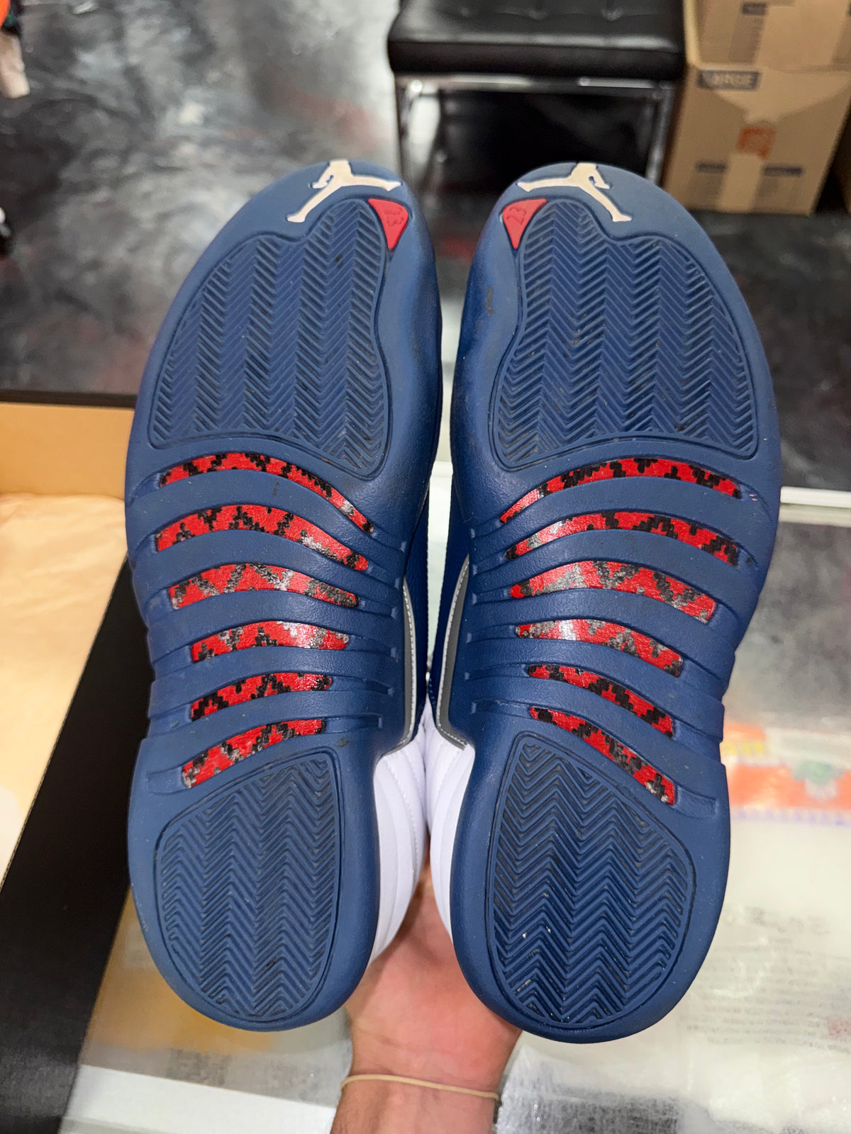 Air Jordan 12 French Blue sneaker, pre-owned – view 7