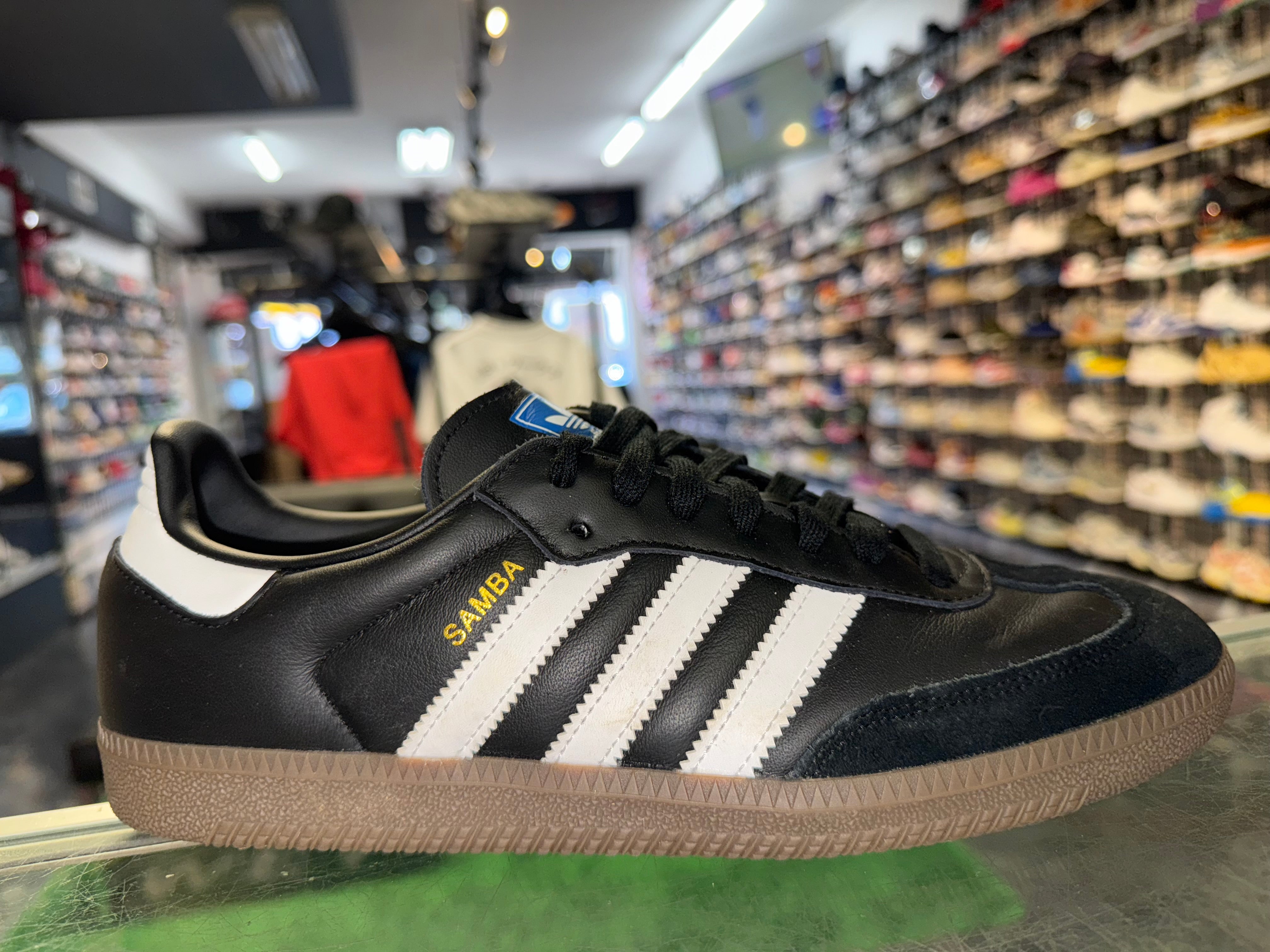Size 9 Adidas Samba “Core Black”