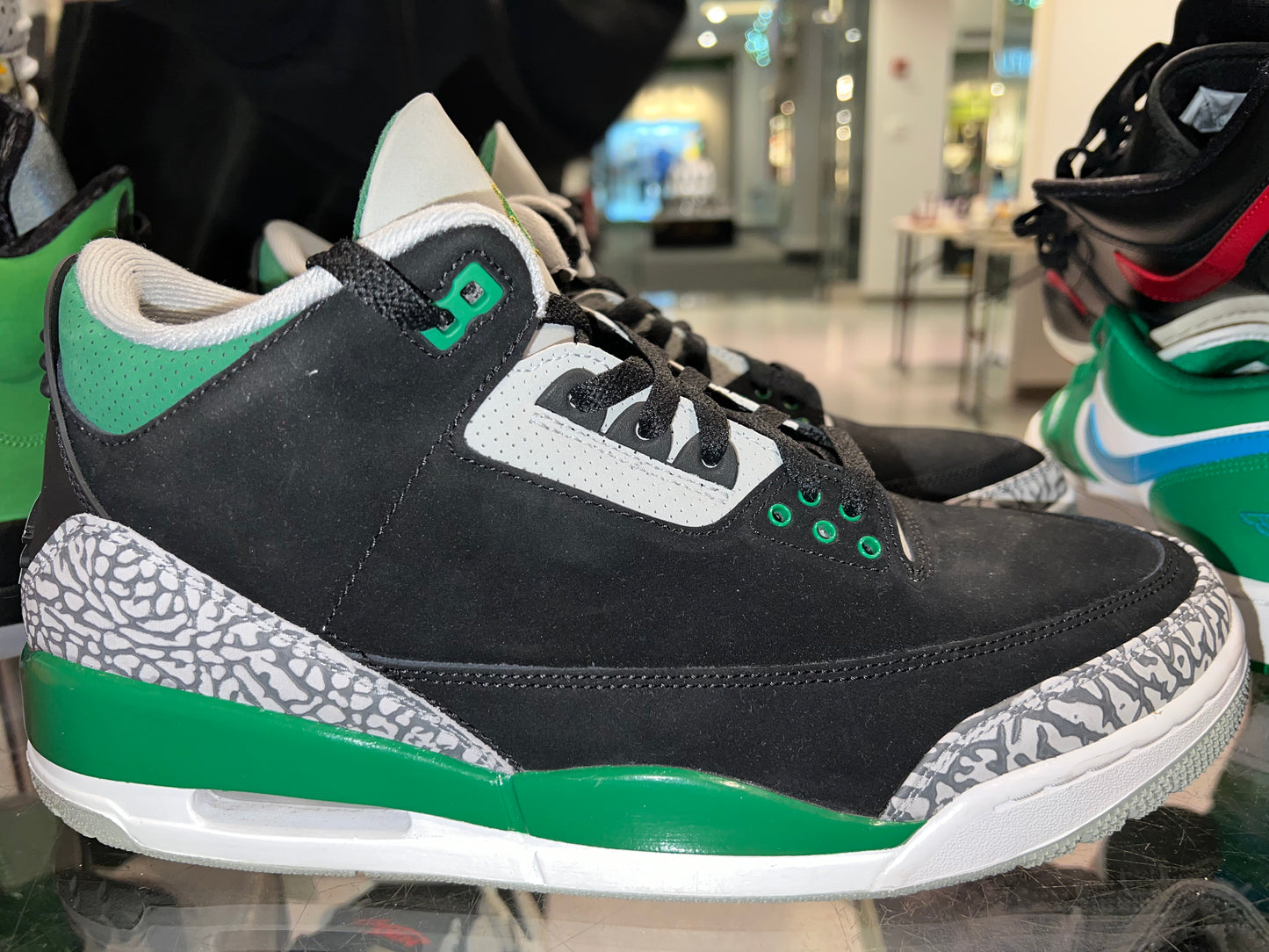 Size 12.5 Air Jordan 3 “Pine Green” (Mall)