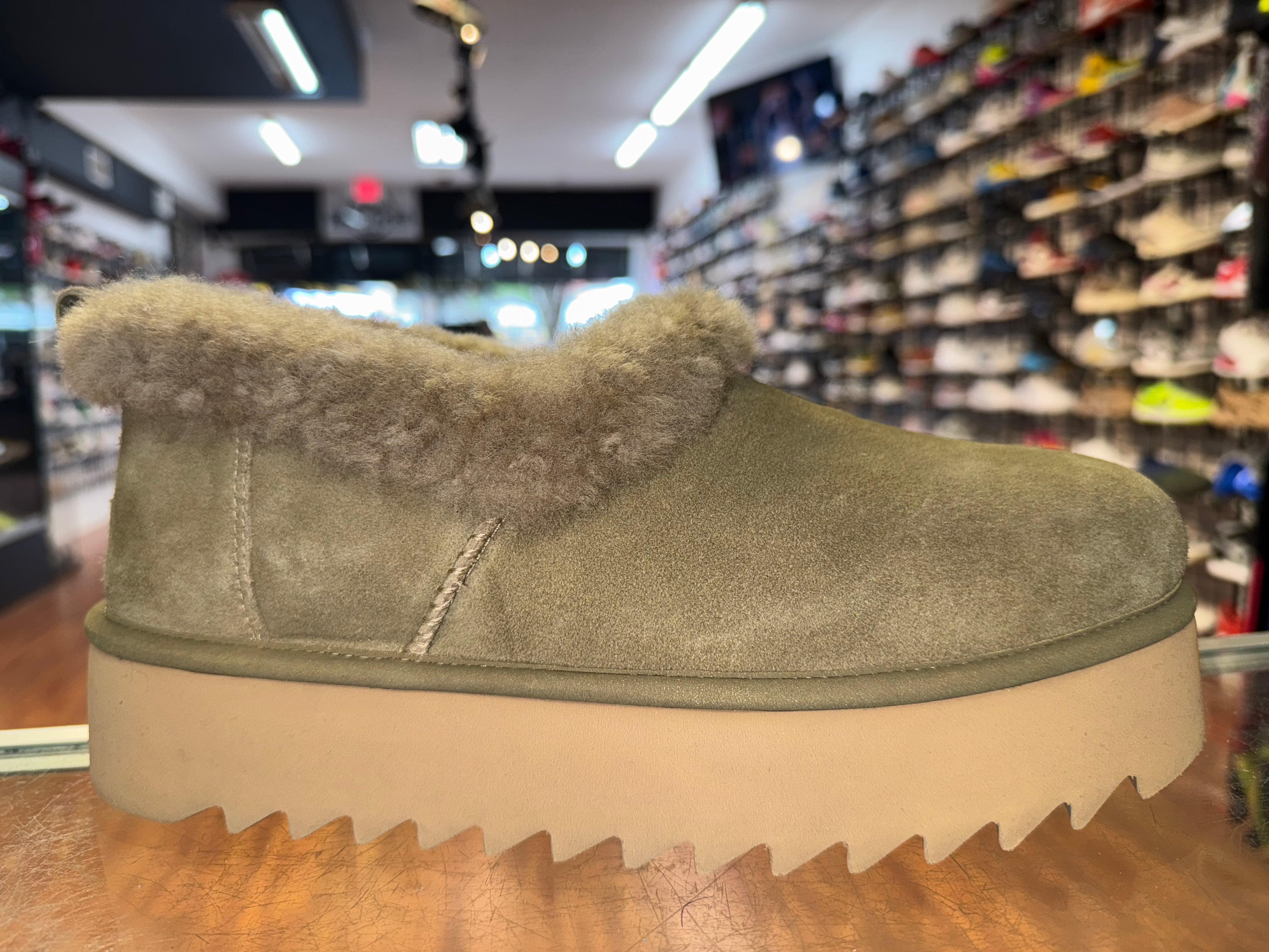 Size 8 (9W) UGG Mid Slipper "Olive" Brand New