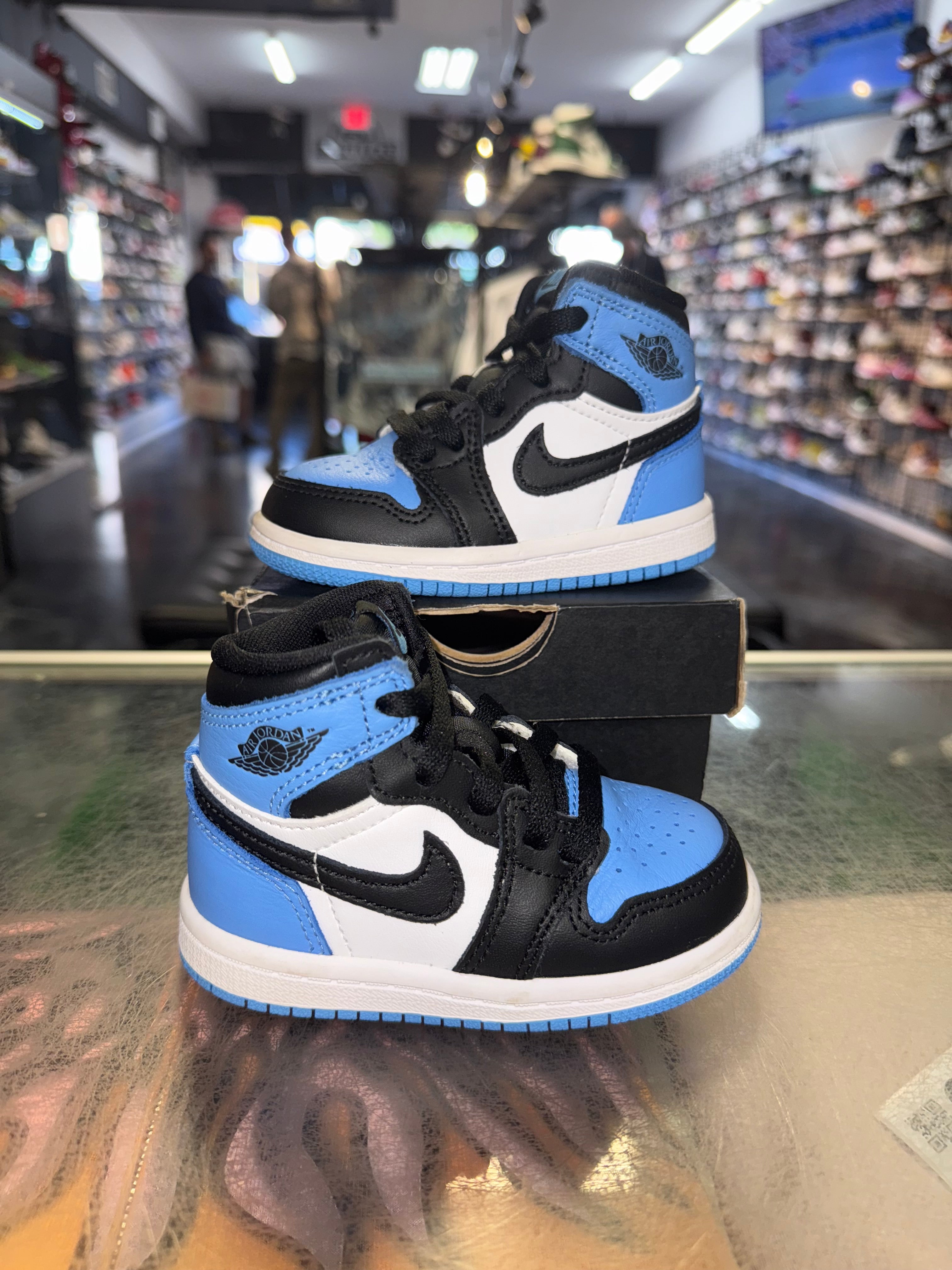 Size 5c Air Jordan 1 “UNC Toe” Brand New (TD)