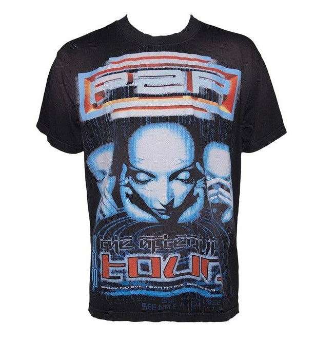 Size S (Fits M) Hellstar Afterlife Tour Tee “Black”