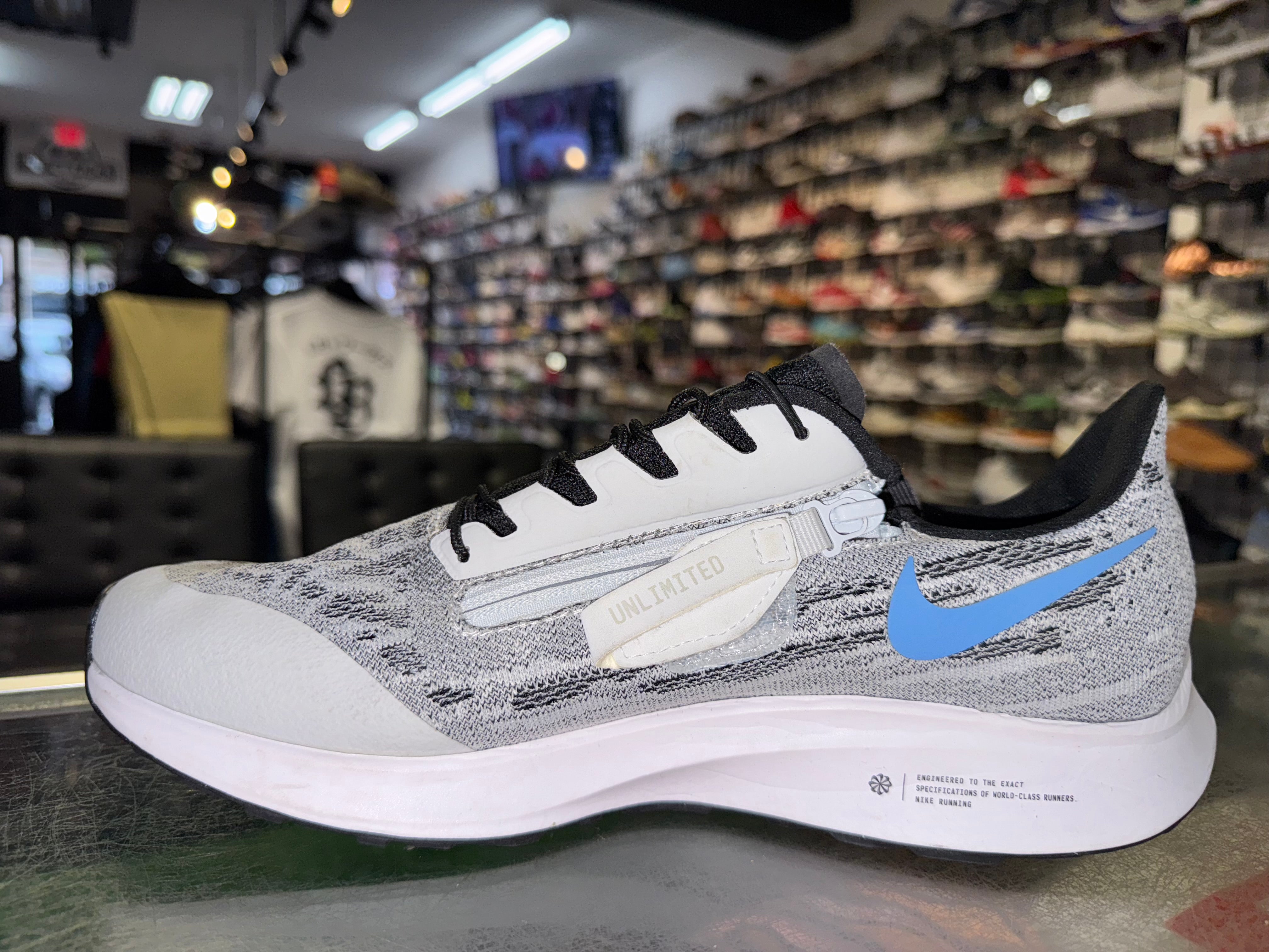 Size 9 Air Zoom Pegasus 36 FlyEase "White"