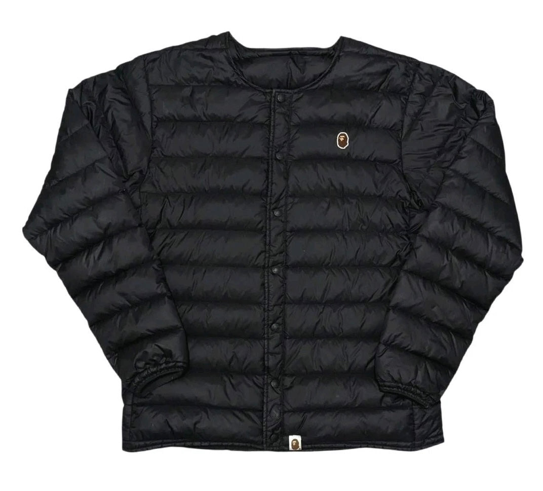 Size L (Fits M) Bape Light Puffer Jacket “Black”