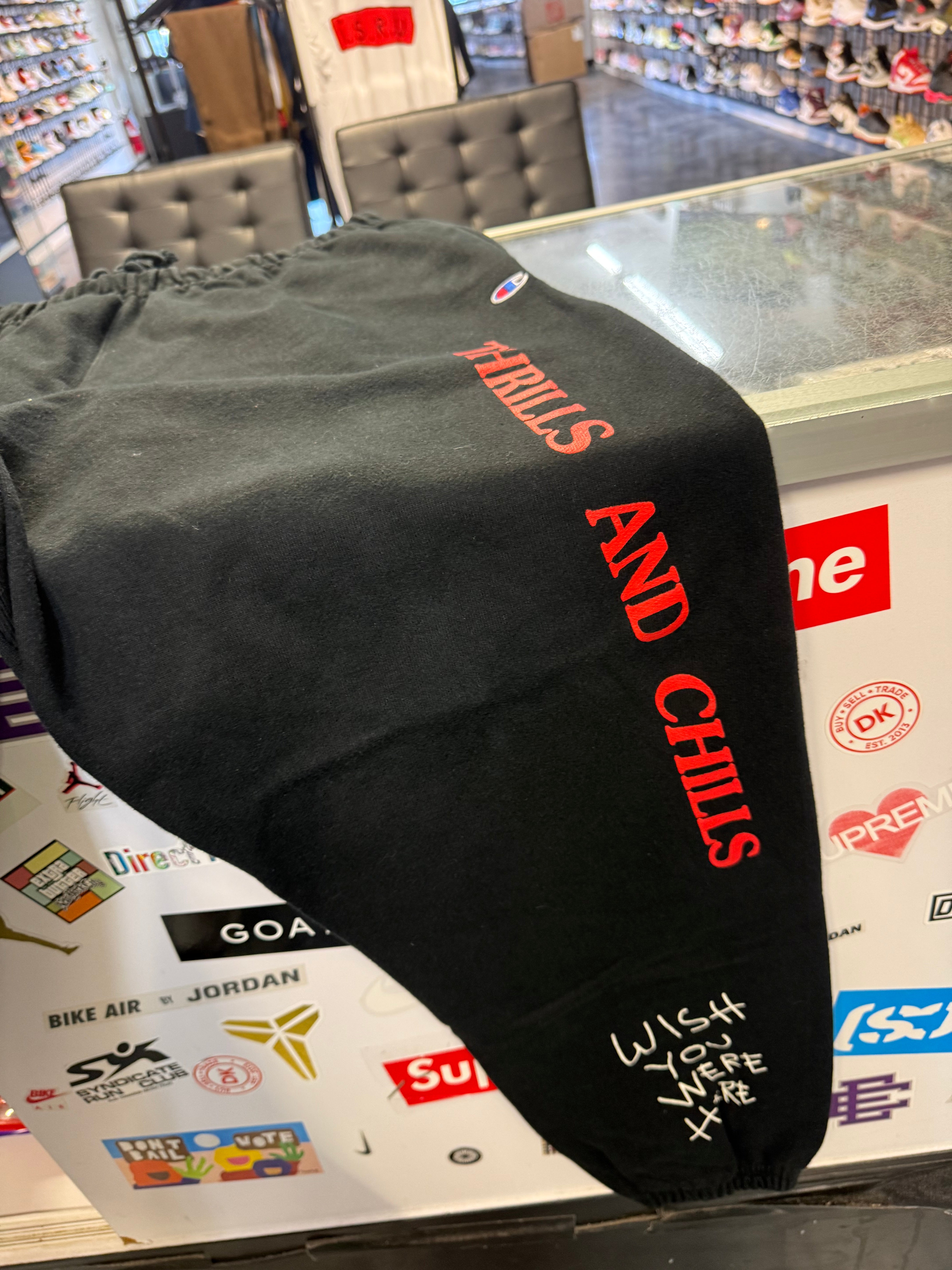 Size XL Travis Scott Astro World Peace Sweatpants “Black” – Direct