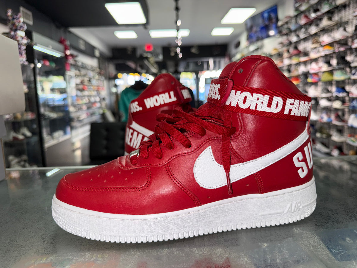 Size 10 Air Force 1 High Supreme World Famous "Red"
