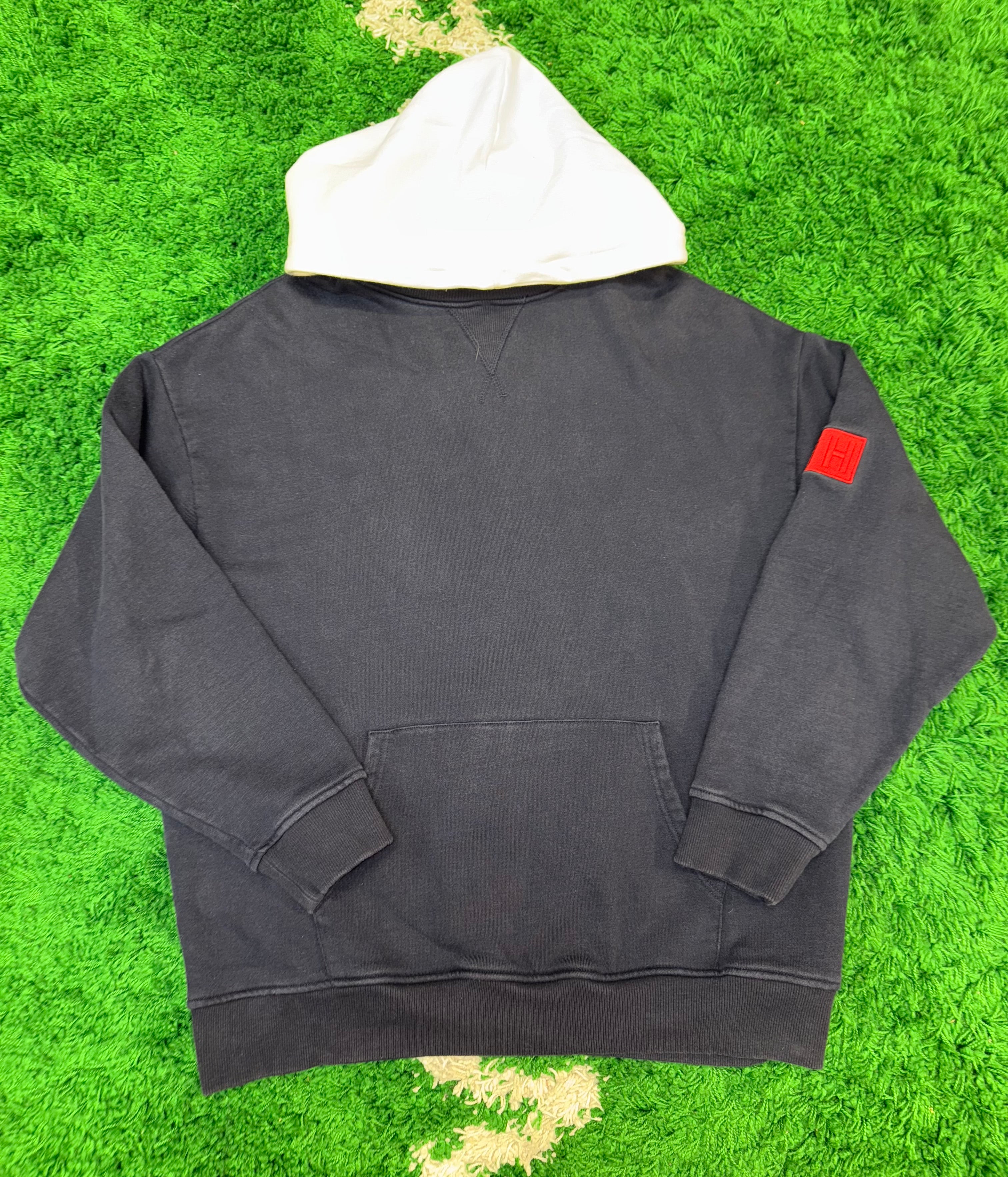 Size L Kith Williams Crew Hoodie “Navy/Red”