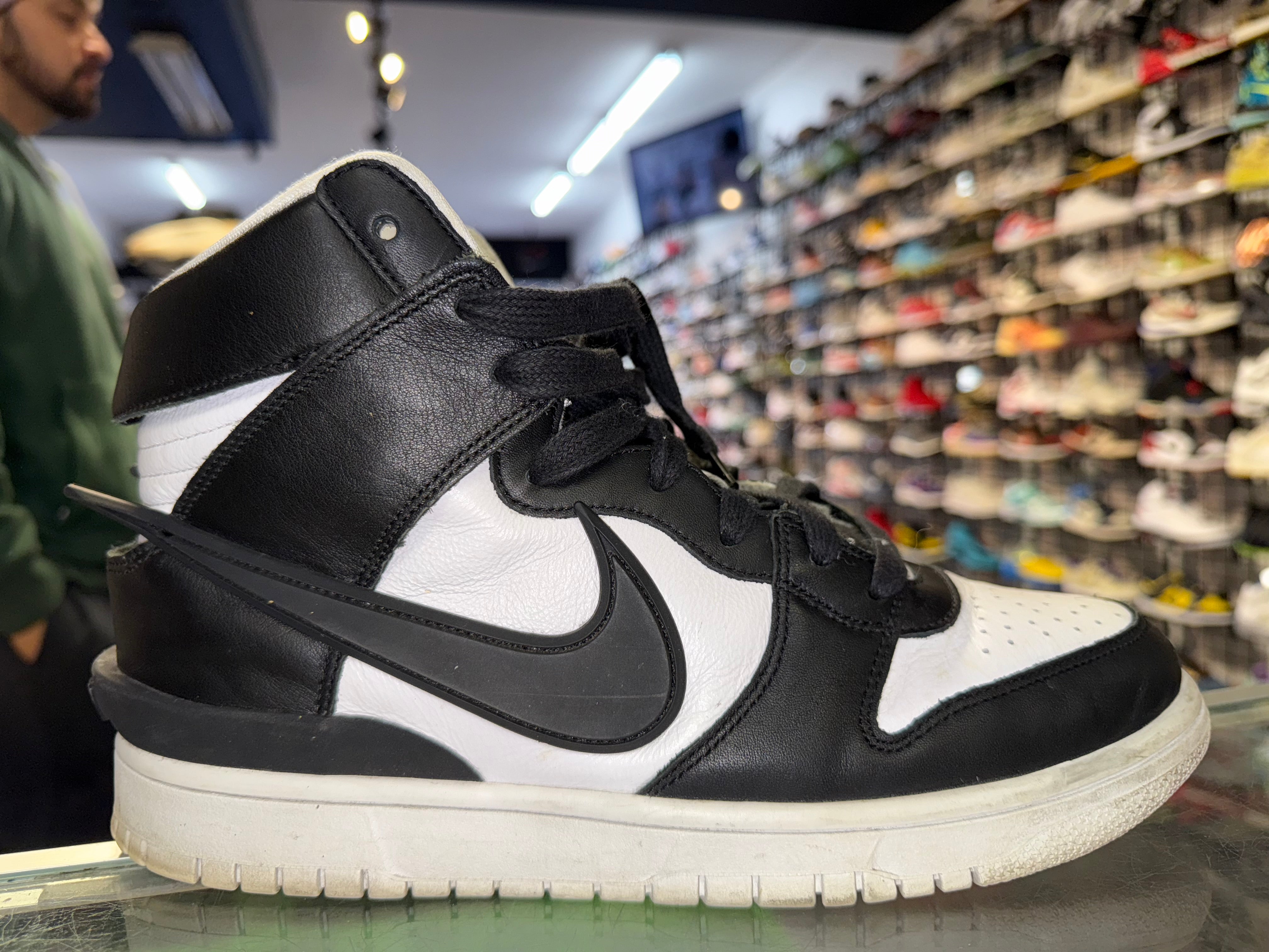 Size 9 Dunk High AMBUSH "Black White"