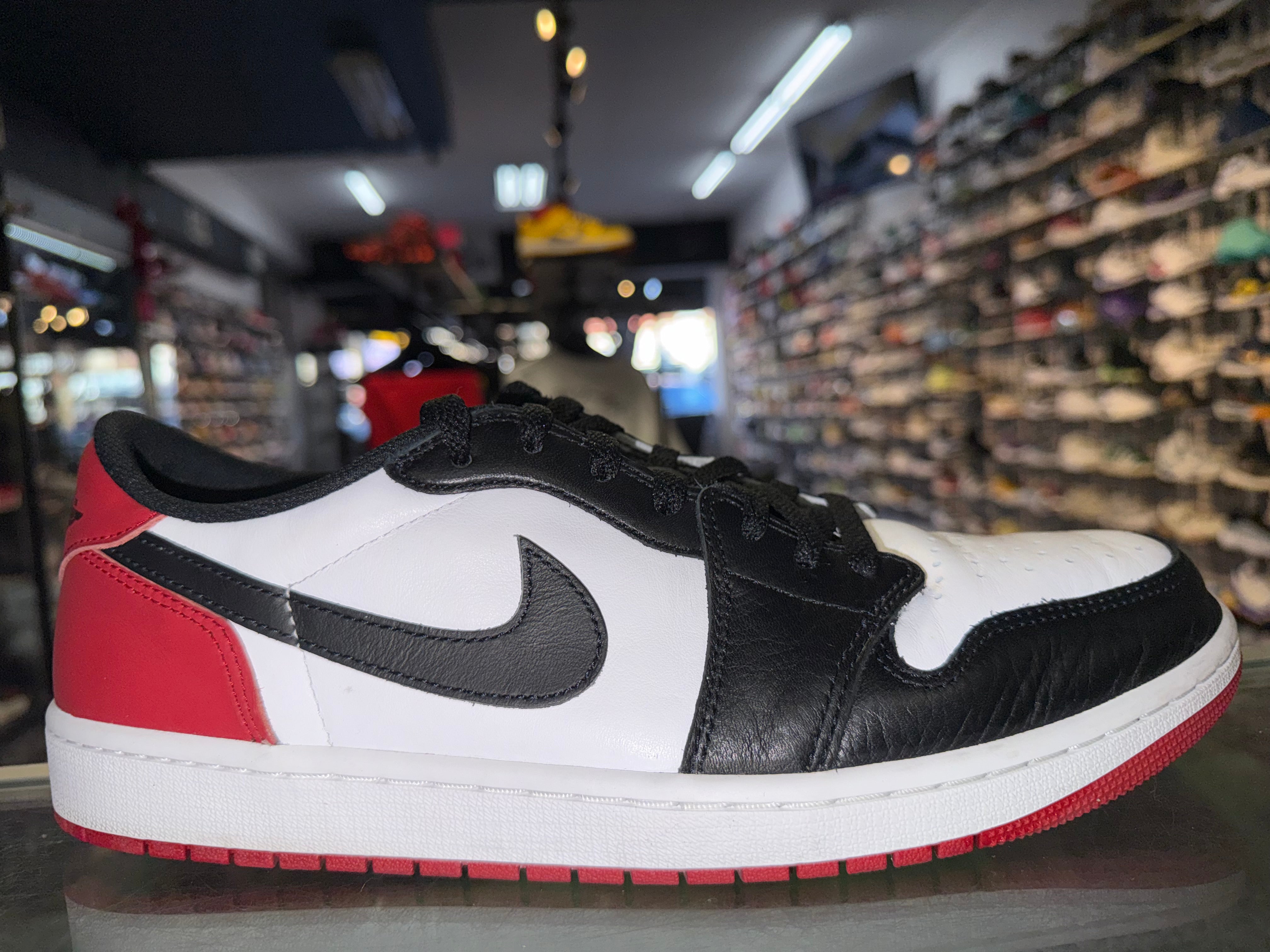 Size 12 Air Jordan 1 Low "Black Toe"