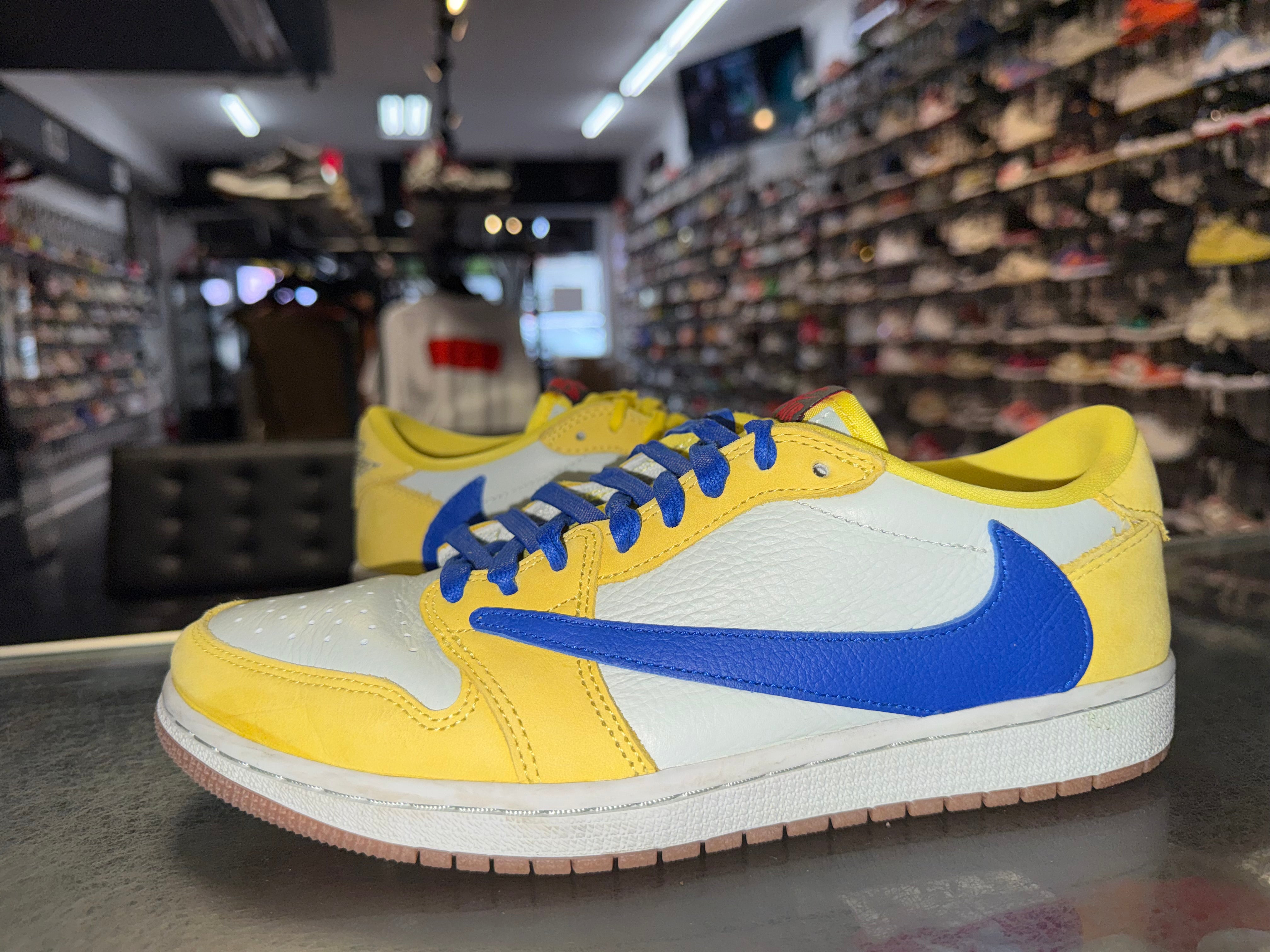 Size 8 (9.5W) Air Jordan 1 Low Travis Scott "Canary"