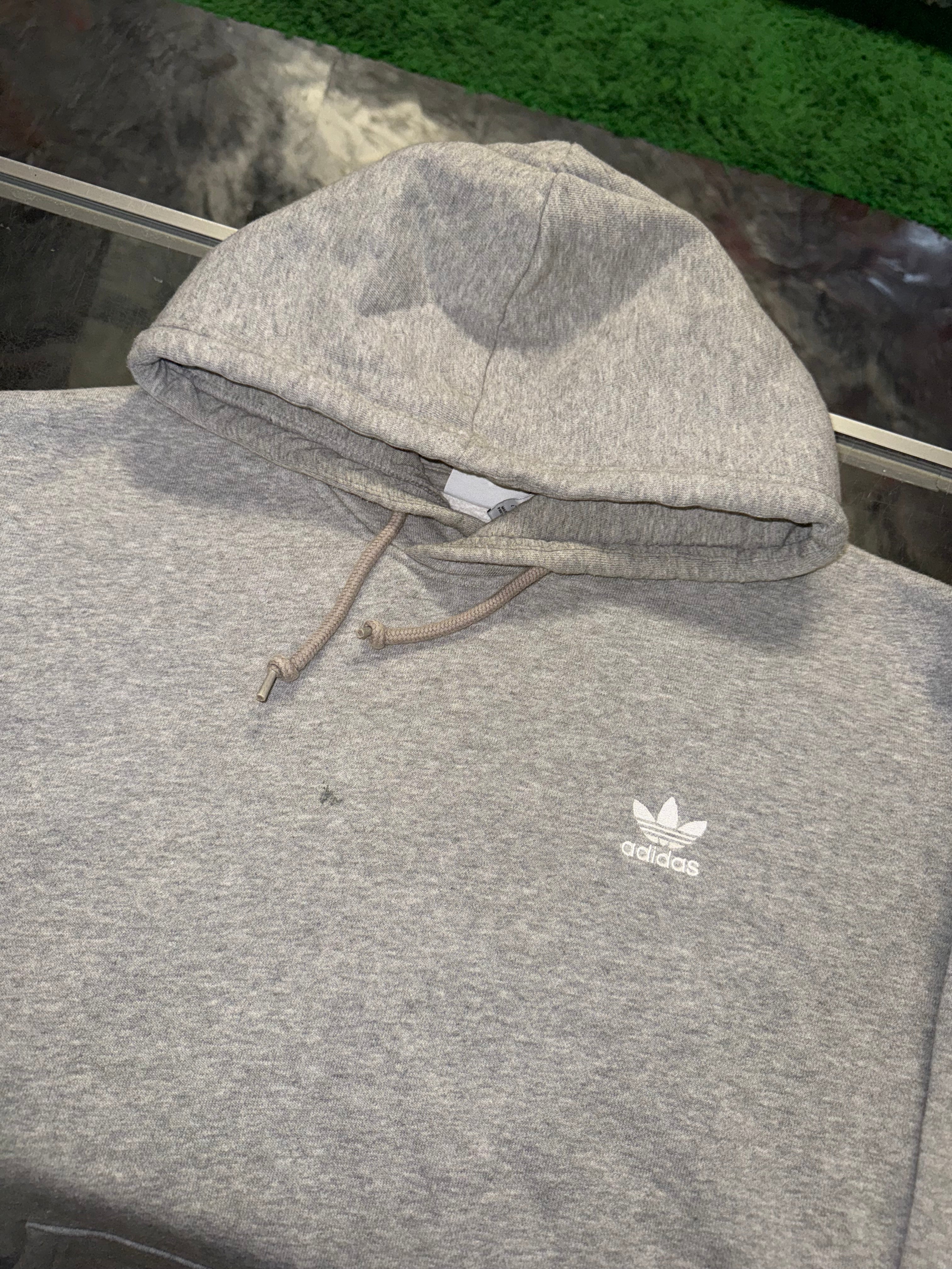 Large Adidas Hoodie Grey