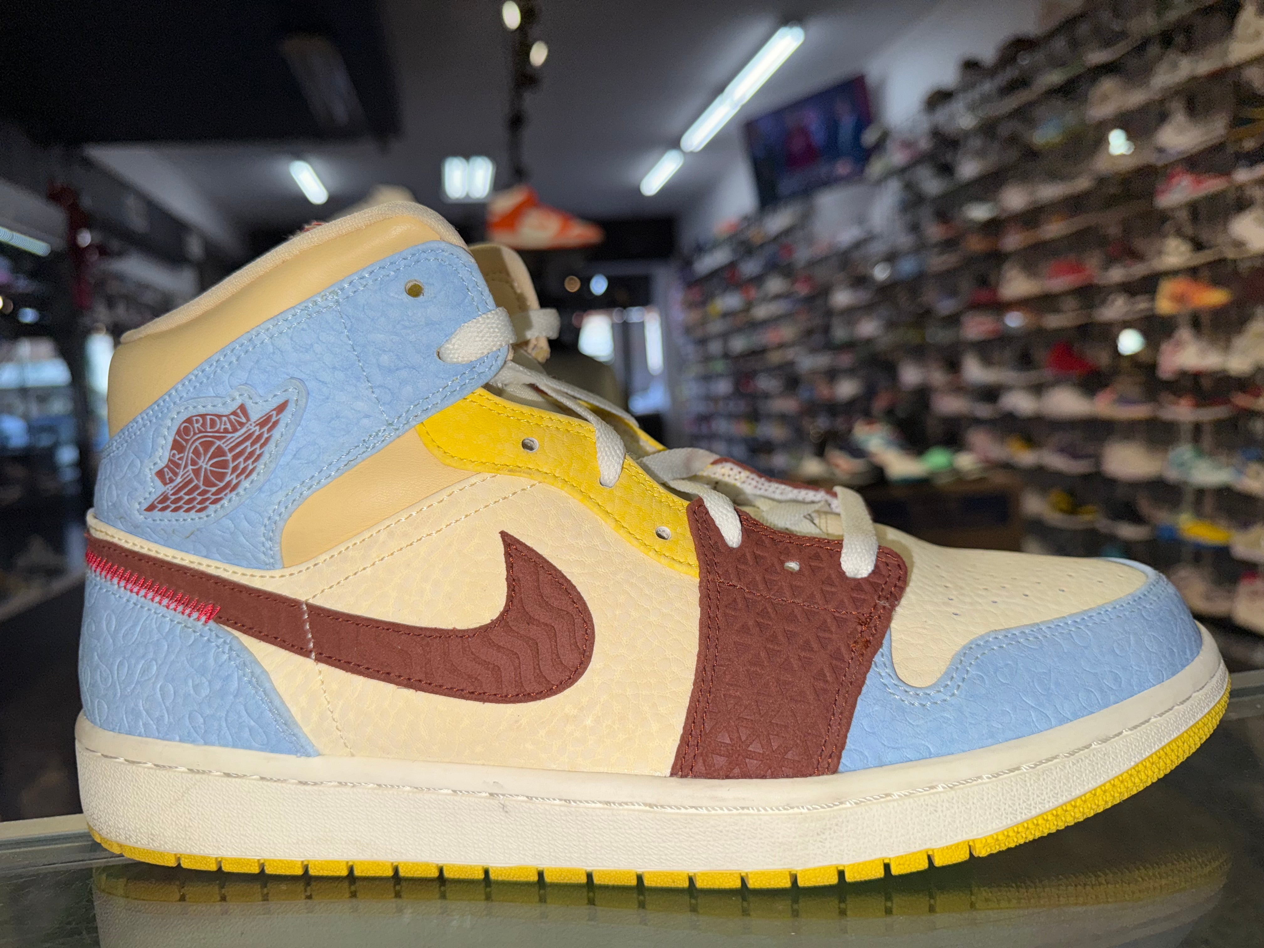 Size 12 Air Jordan 1 Mid Fearless "Maison Chateau Rogue"