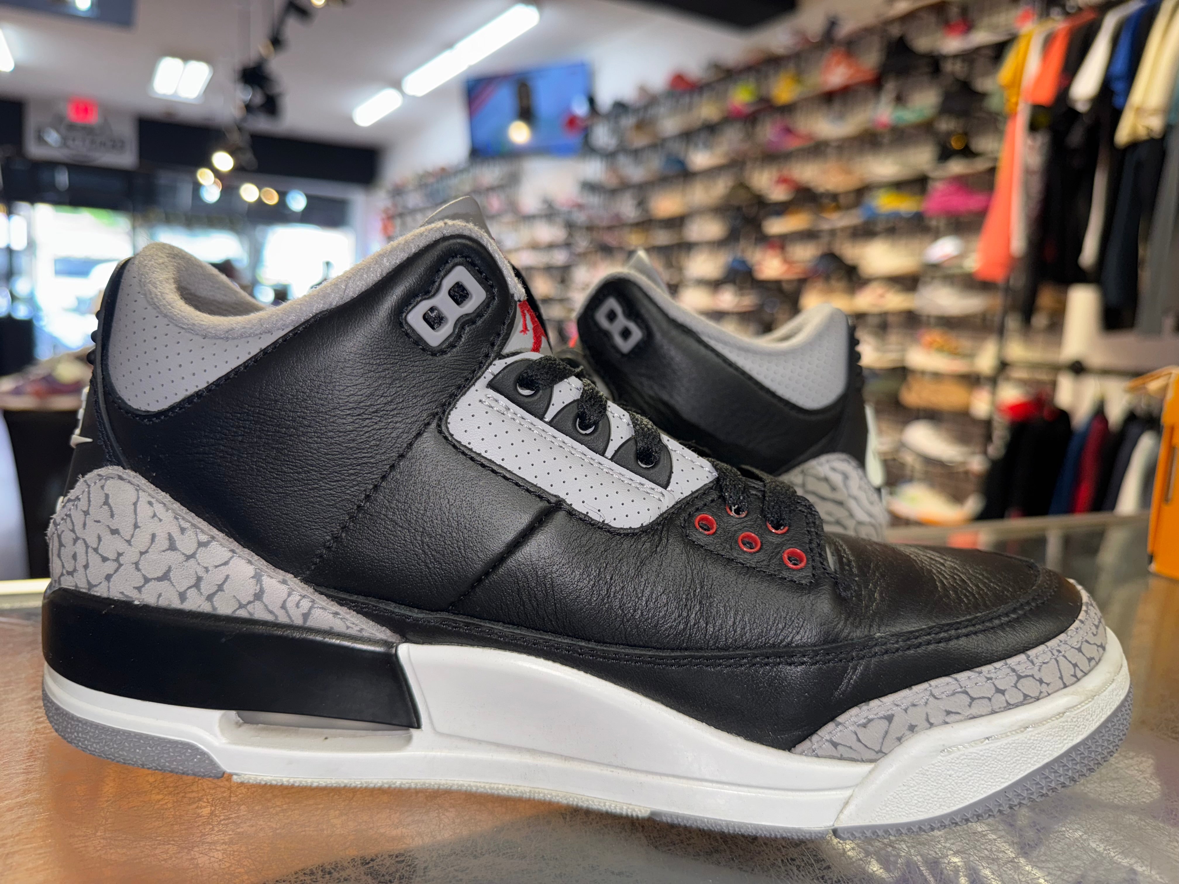 Size 9.5 Air Jordan 3 "Black Cement" 2024