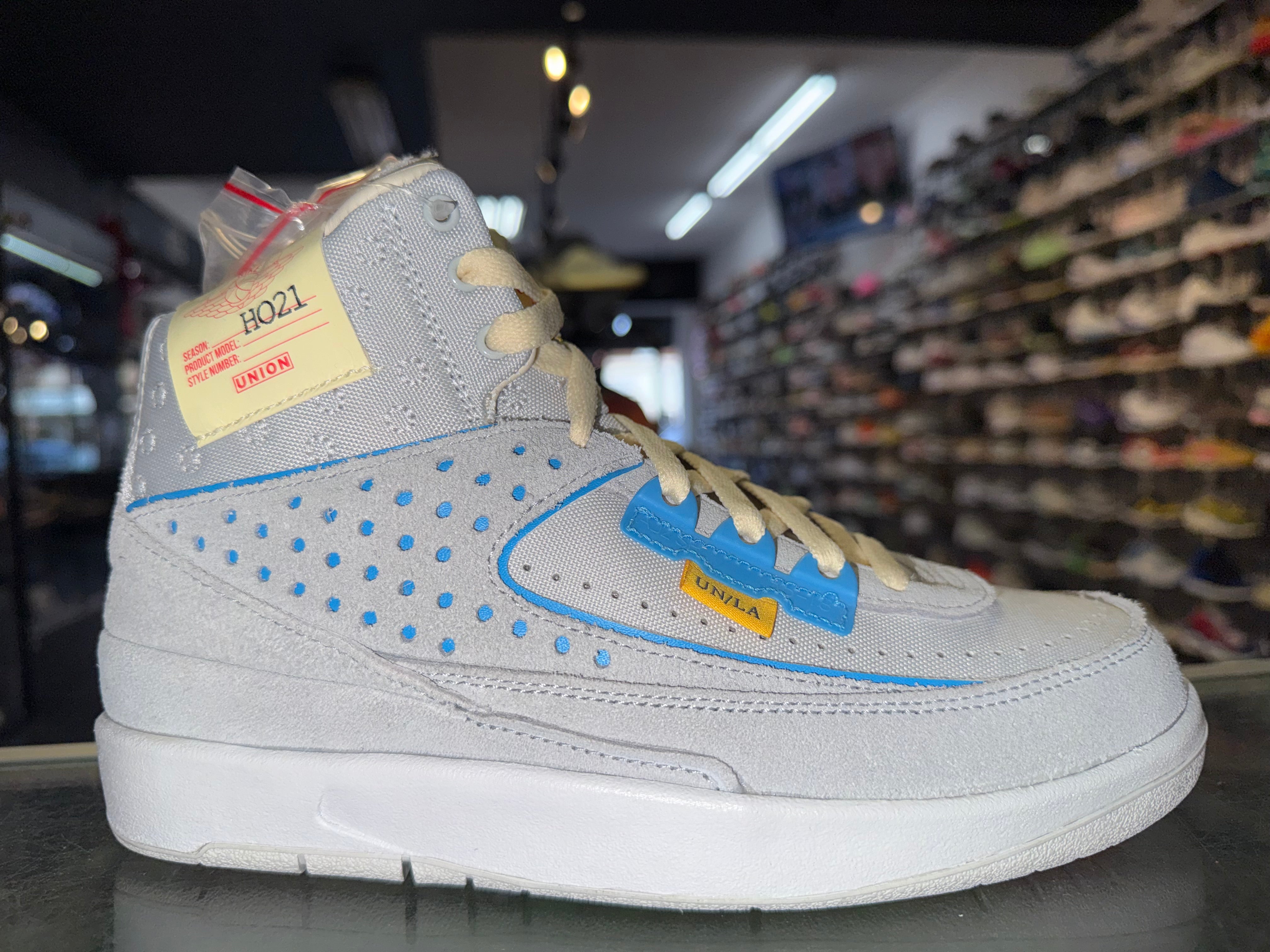 Size 5 Air Jordan 2 Union "Grey Fog" Brand New