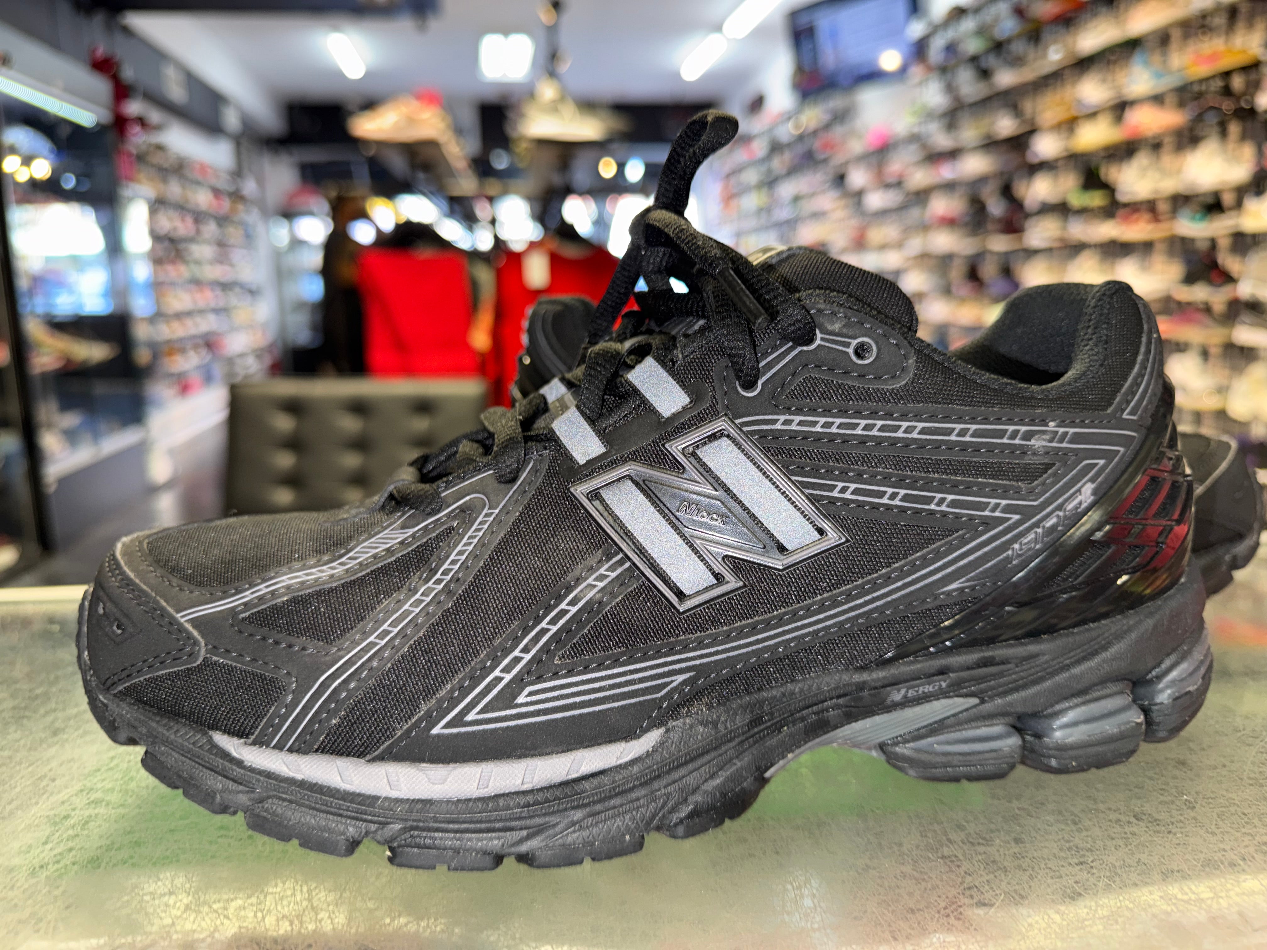 Size 9 New Balance 1906R "Triple Black"