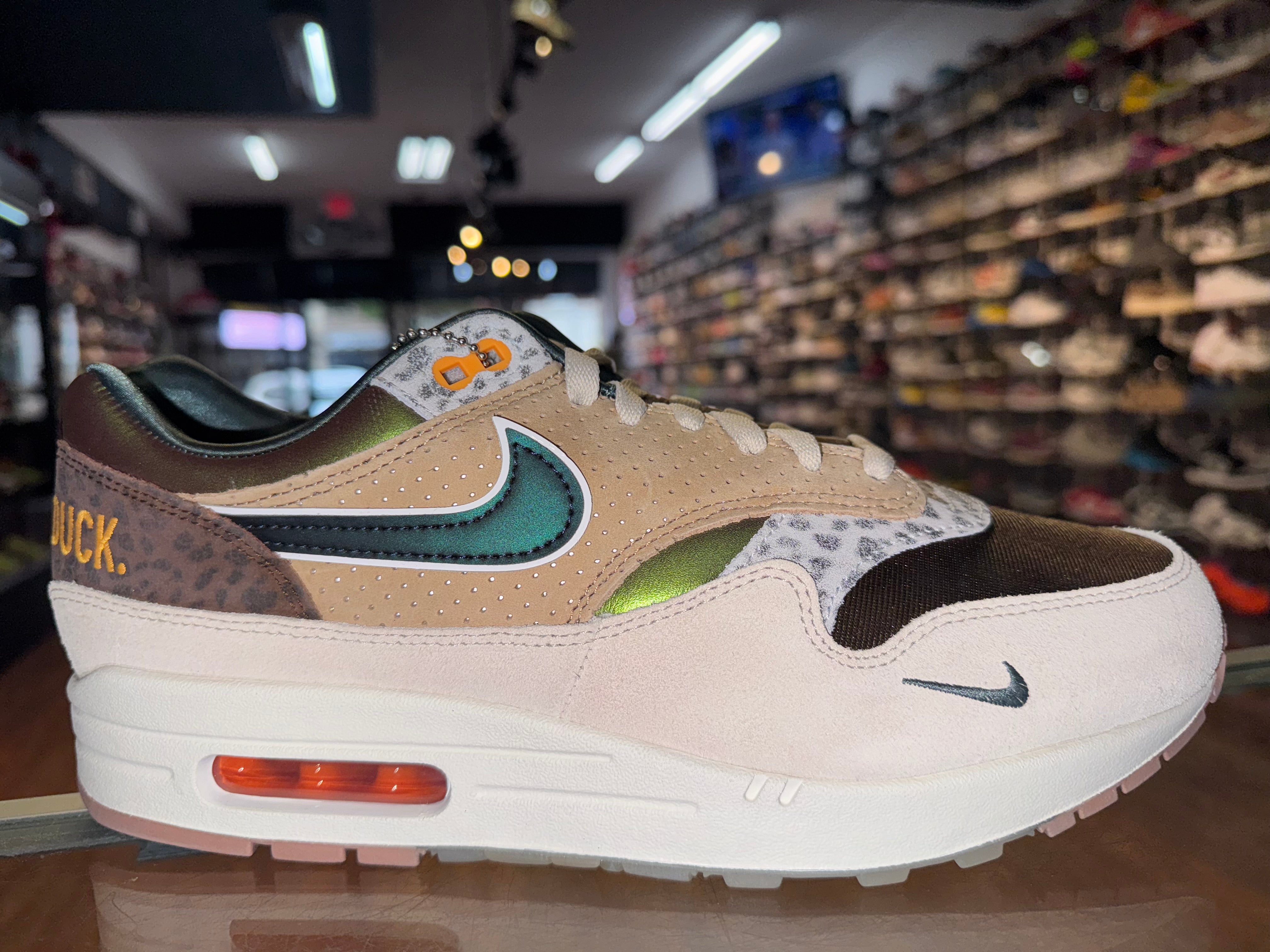 Size 10.5 Air Max 1 87’ “University of Oregon PE” Brand New