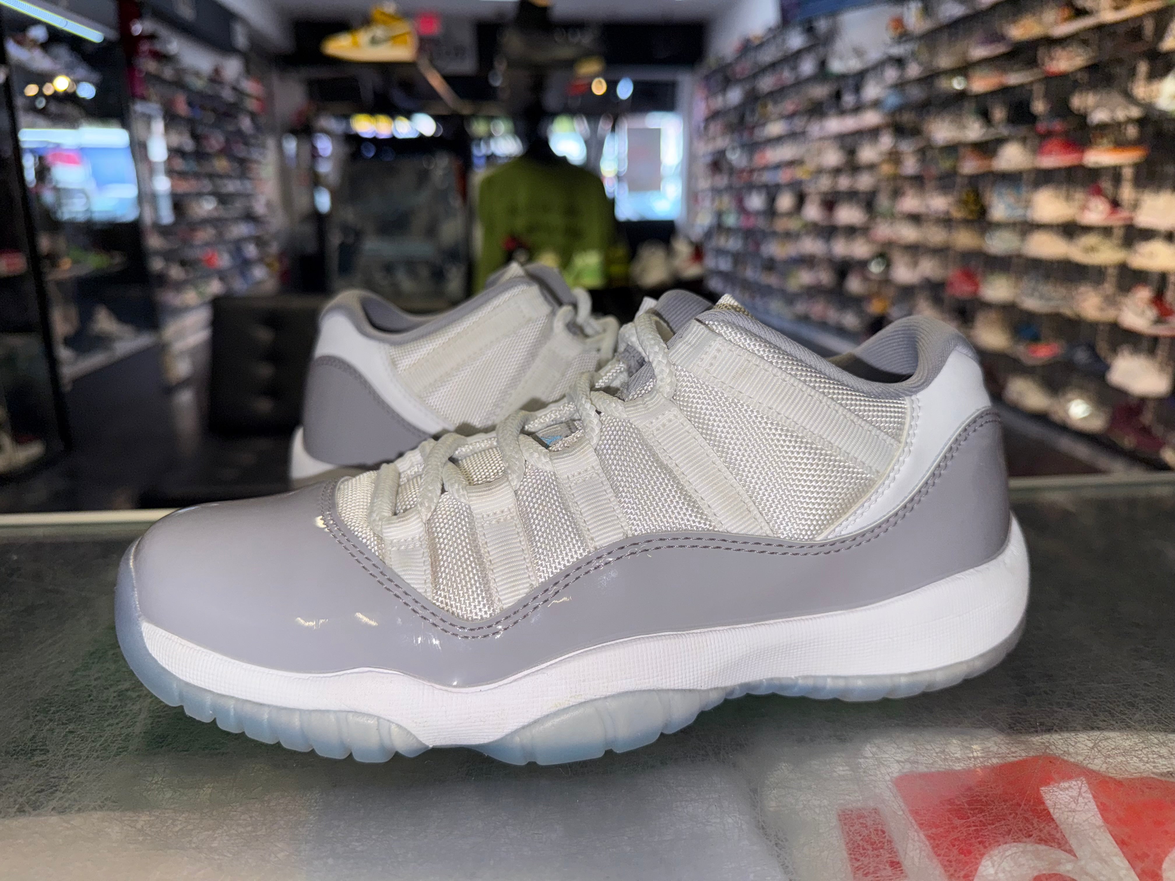 Size 7y Air Jordan 11 Low "Cement Grey"