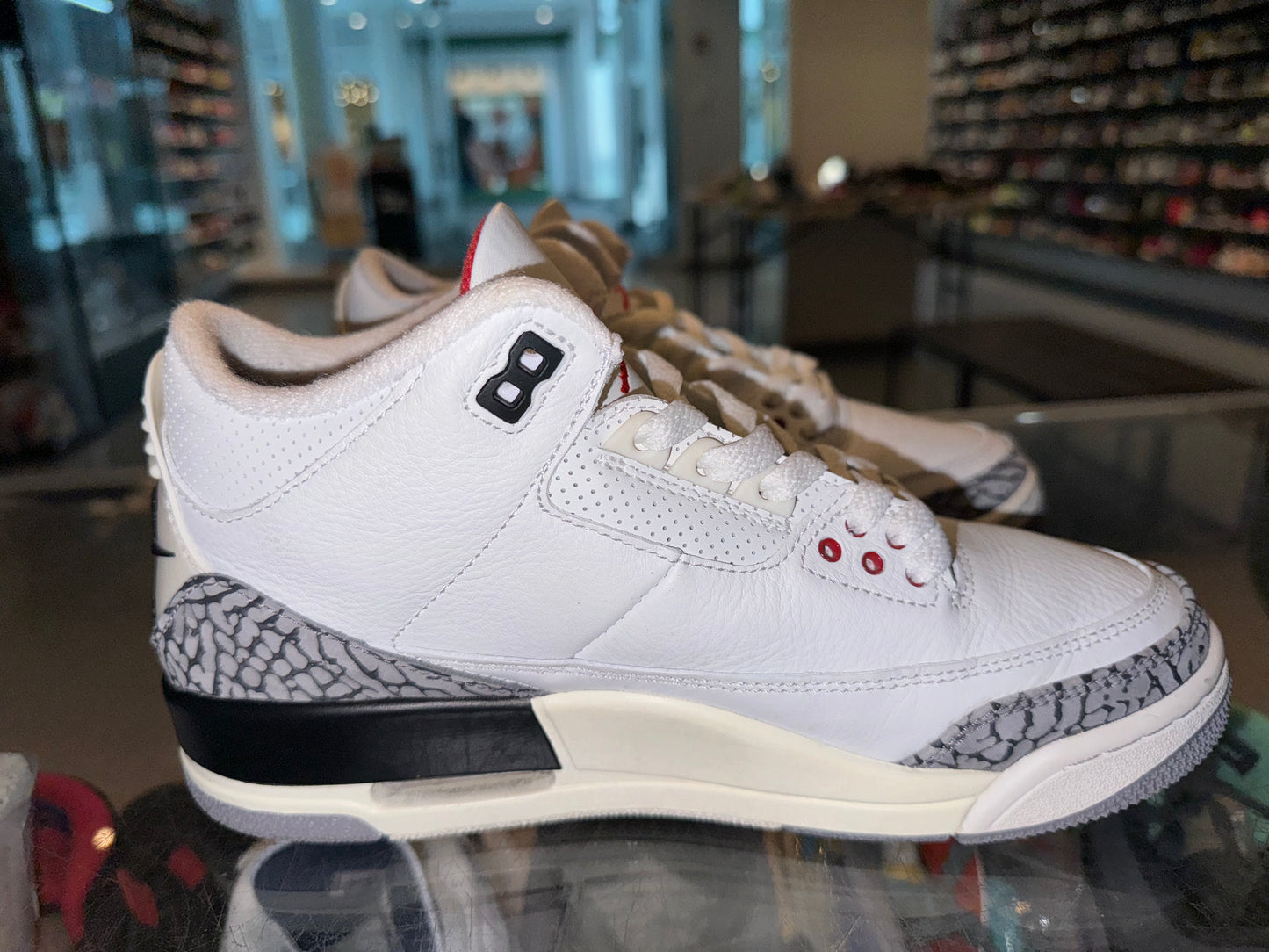 Size 7 Air Jordan 3 Reimagined “White Cement” (Mall)