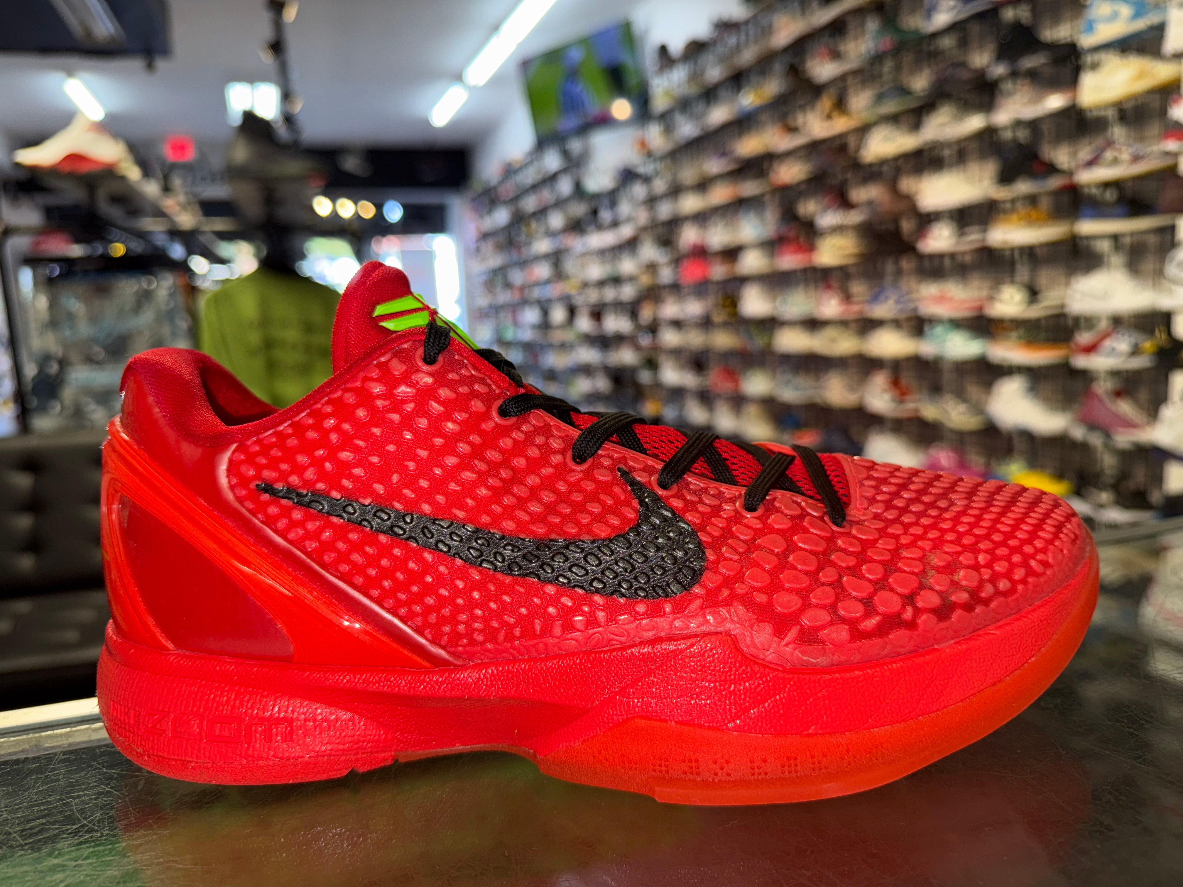 Size 7.5 Kobe 6 Protro "Reverse Grinch"