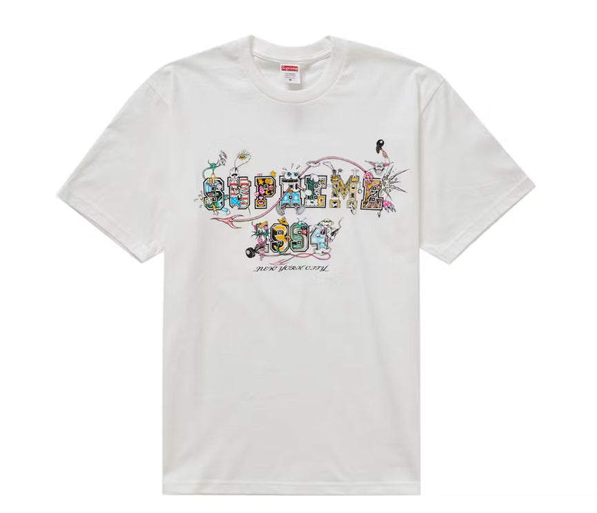 Size L Supreme Varsity Tee “White” Brand New