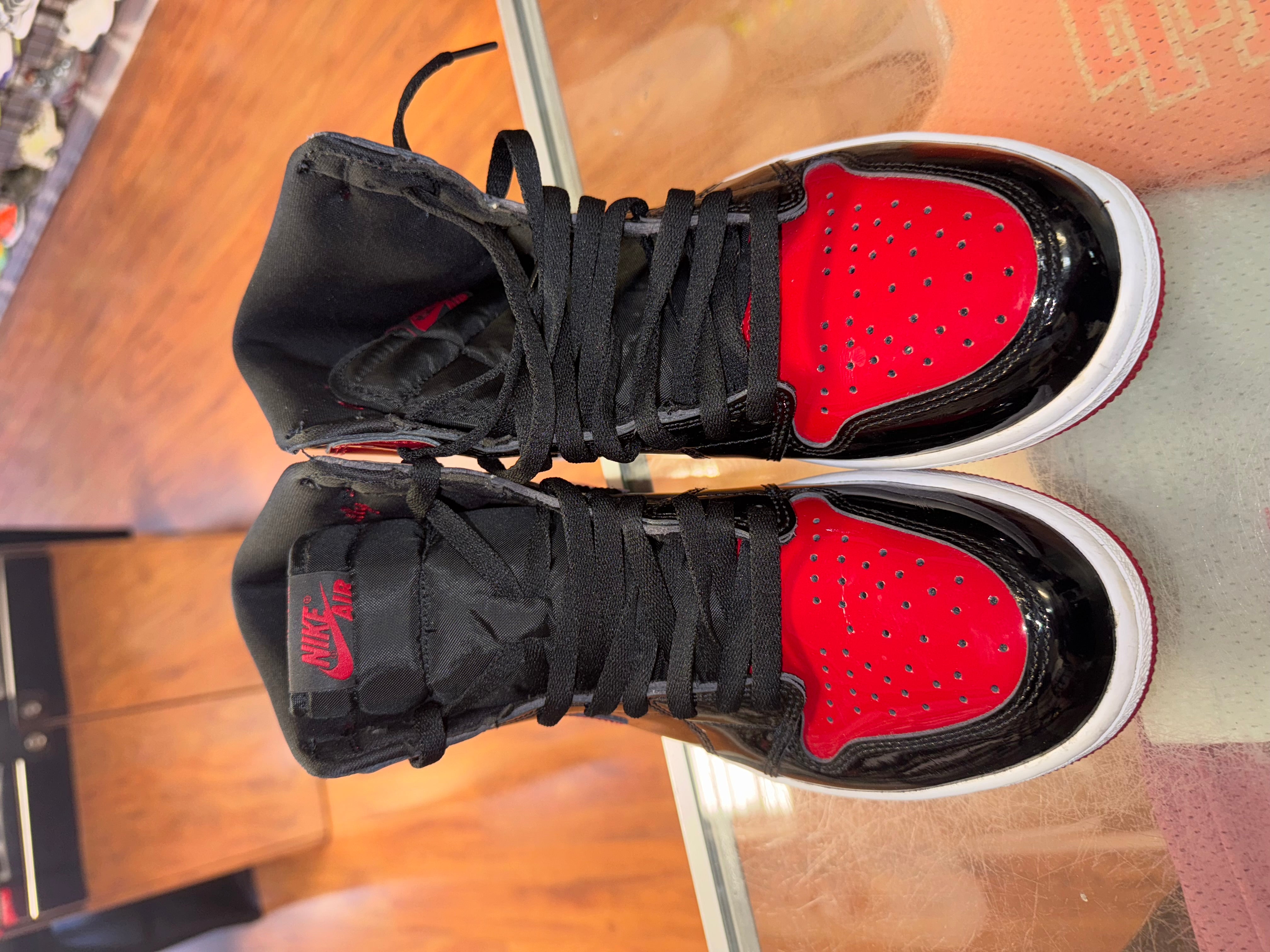 Size 9.5 Air Jordan 1 "Patent Bred"