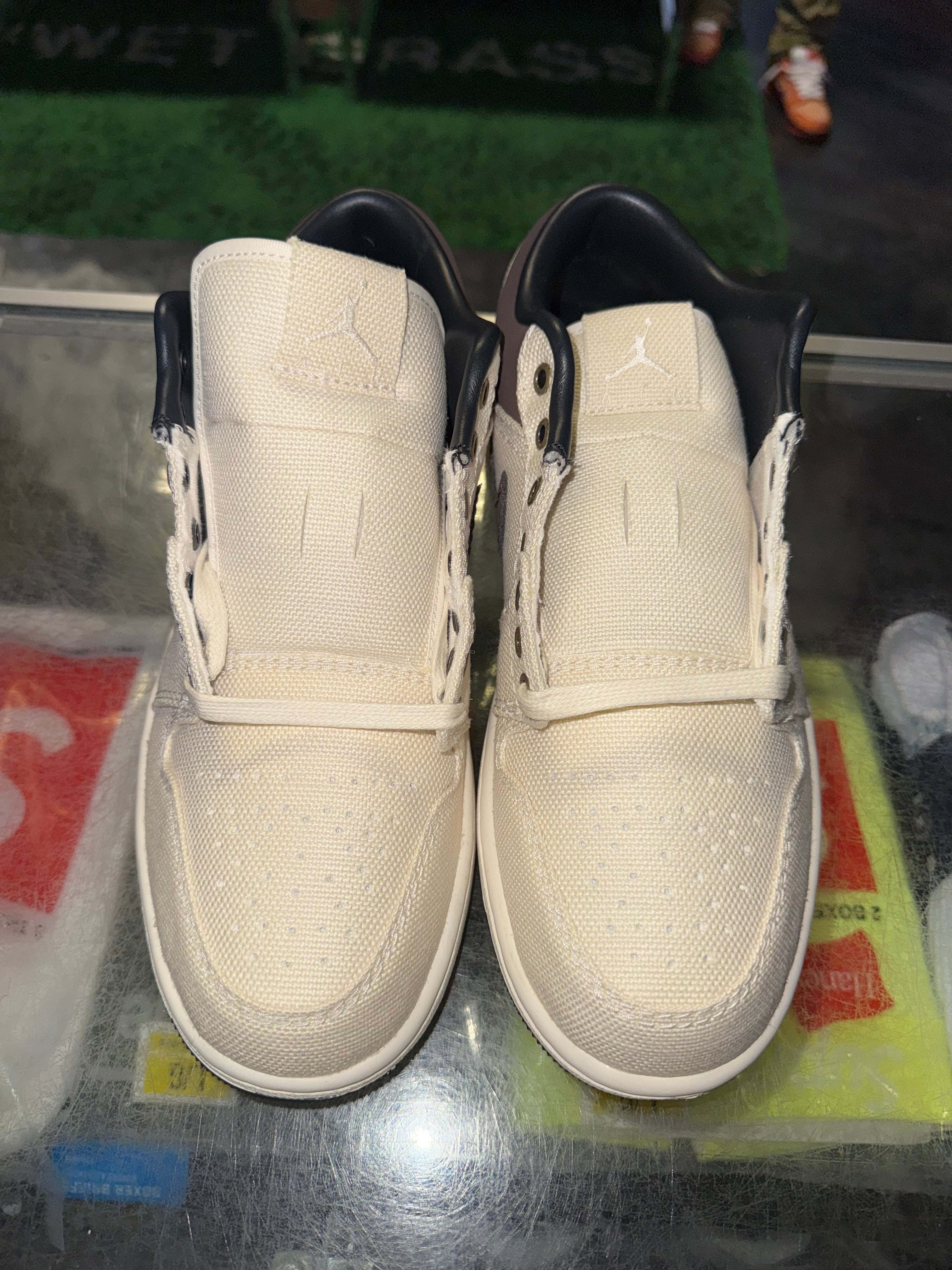 Size 8.5 Air Jordan 1 Low "Pale Ivory Baroque Brown" Brand New