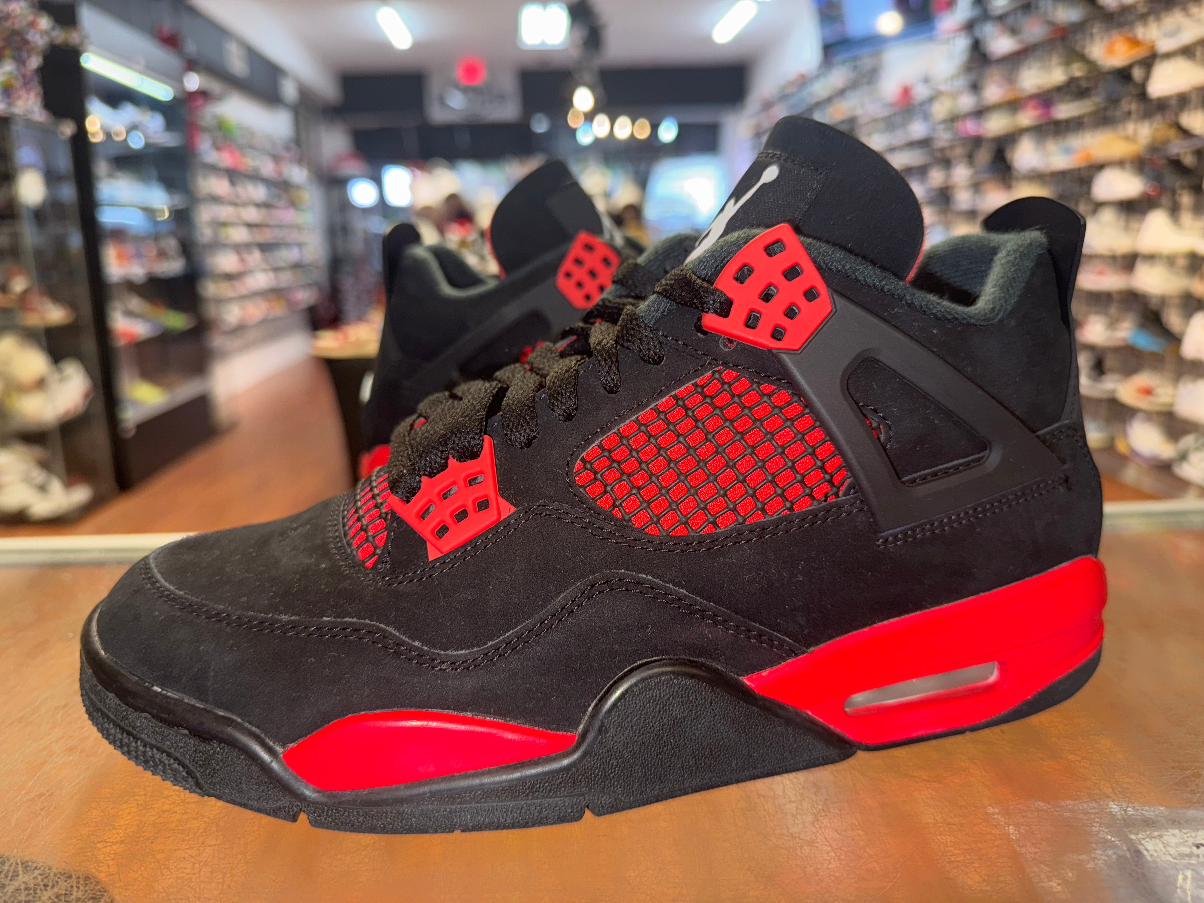 Size 8 Air Jordan 4 “Red Thunder”