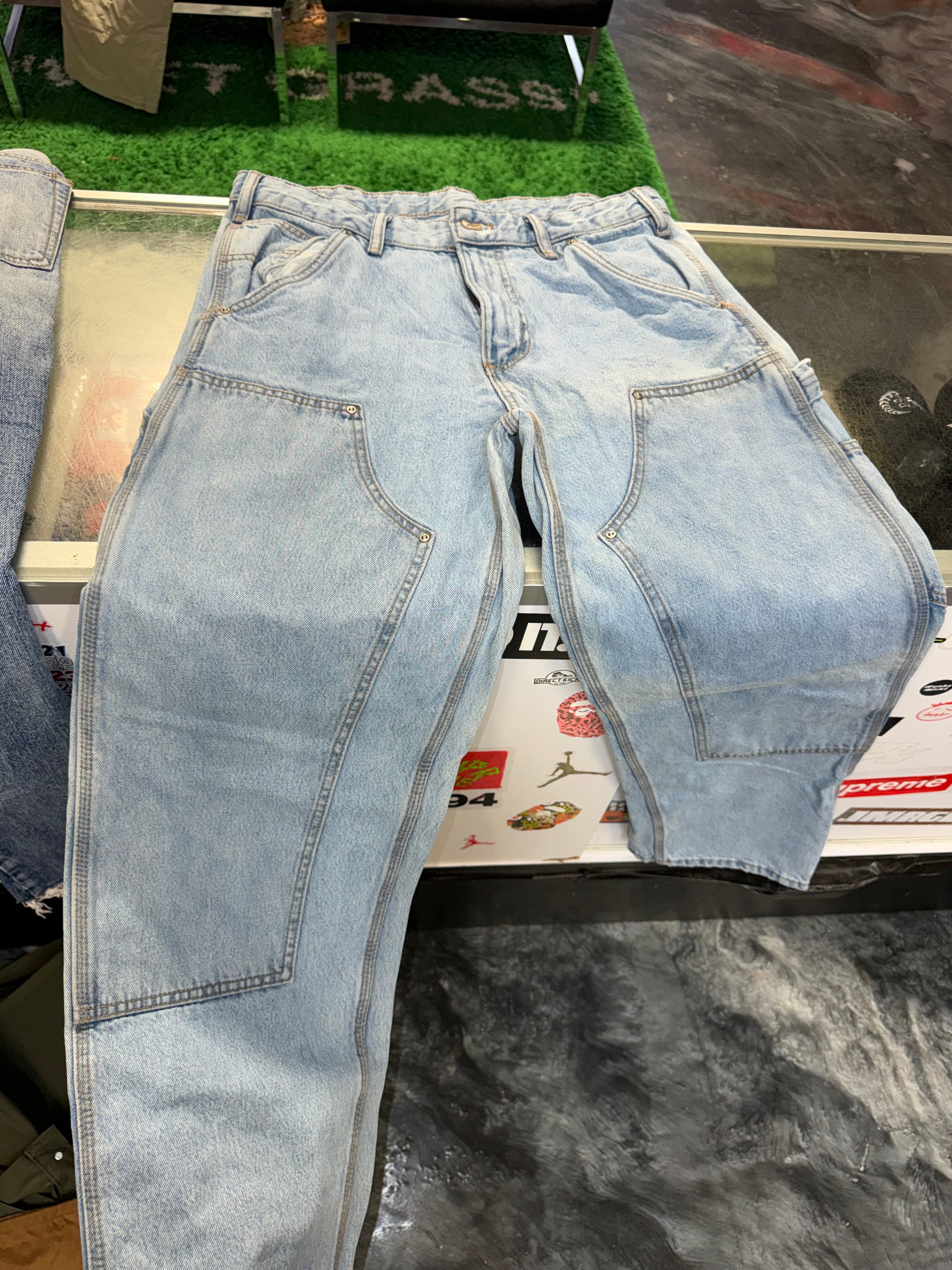 Size 31x32 ZARA Double Knee Denim Blue