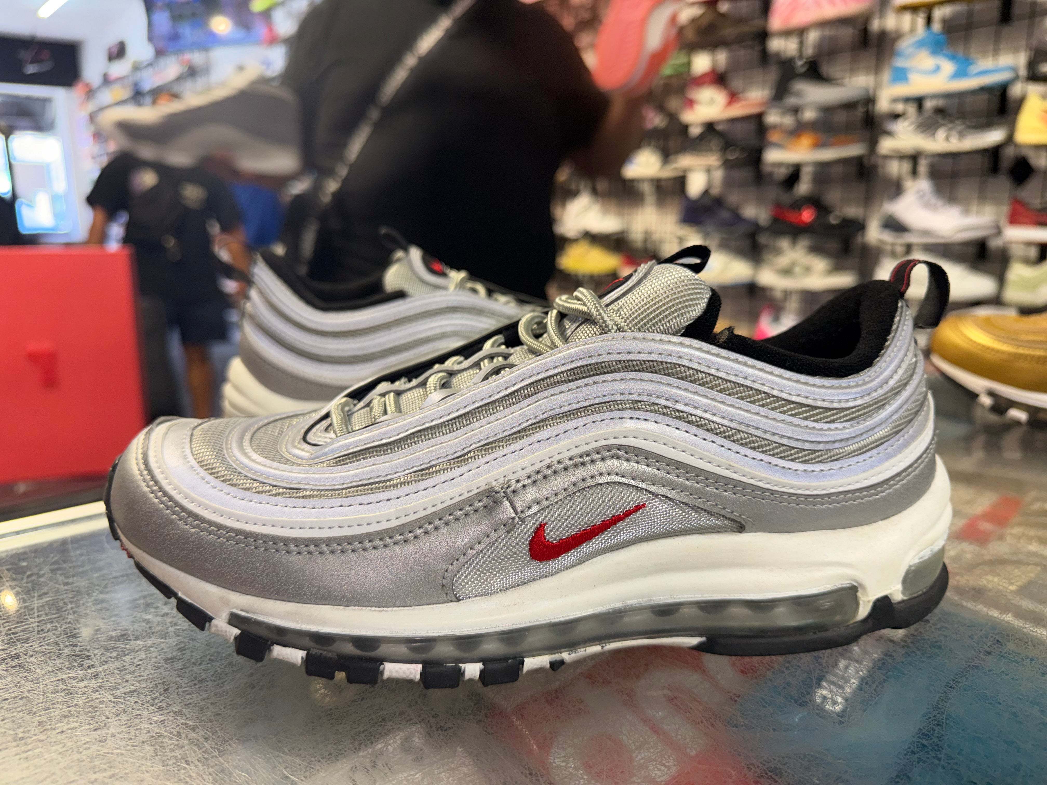 Size 9.5 (11W) Air Max 97 “Silver Toe”