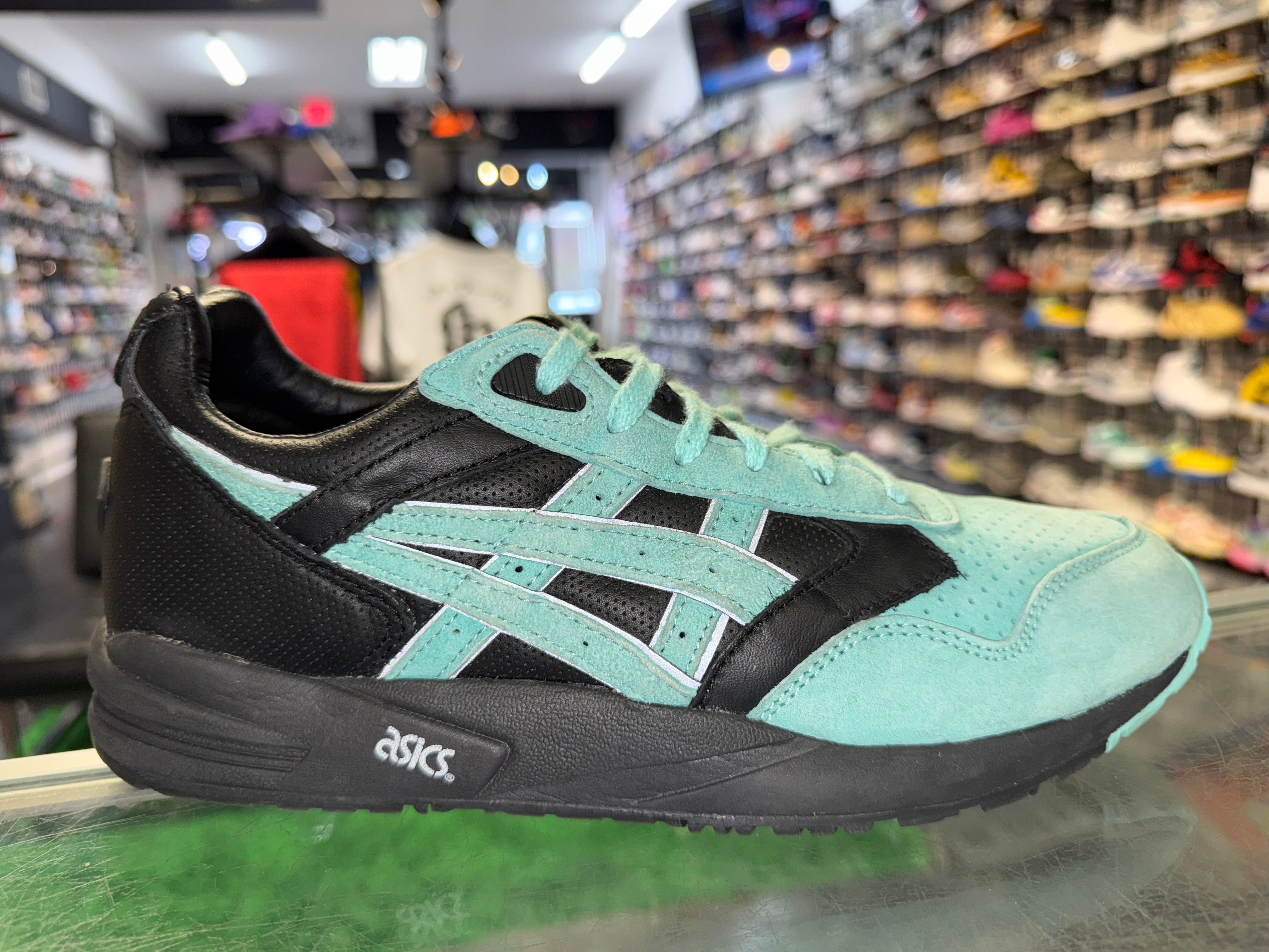 Size 7.5 Asics Gel-Saga Diamond Supply Co x Ronnie Fieg "Aqua Blue"