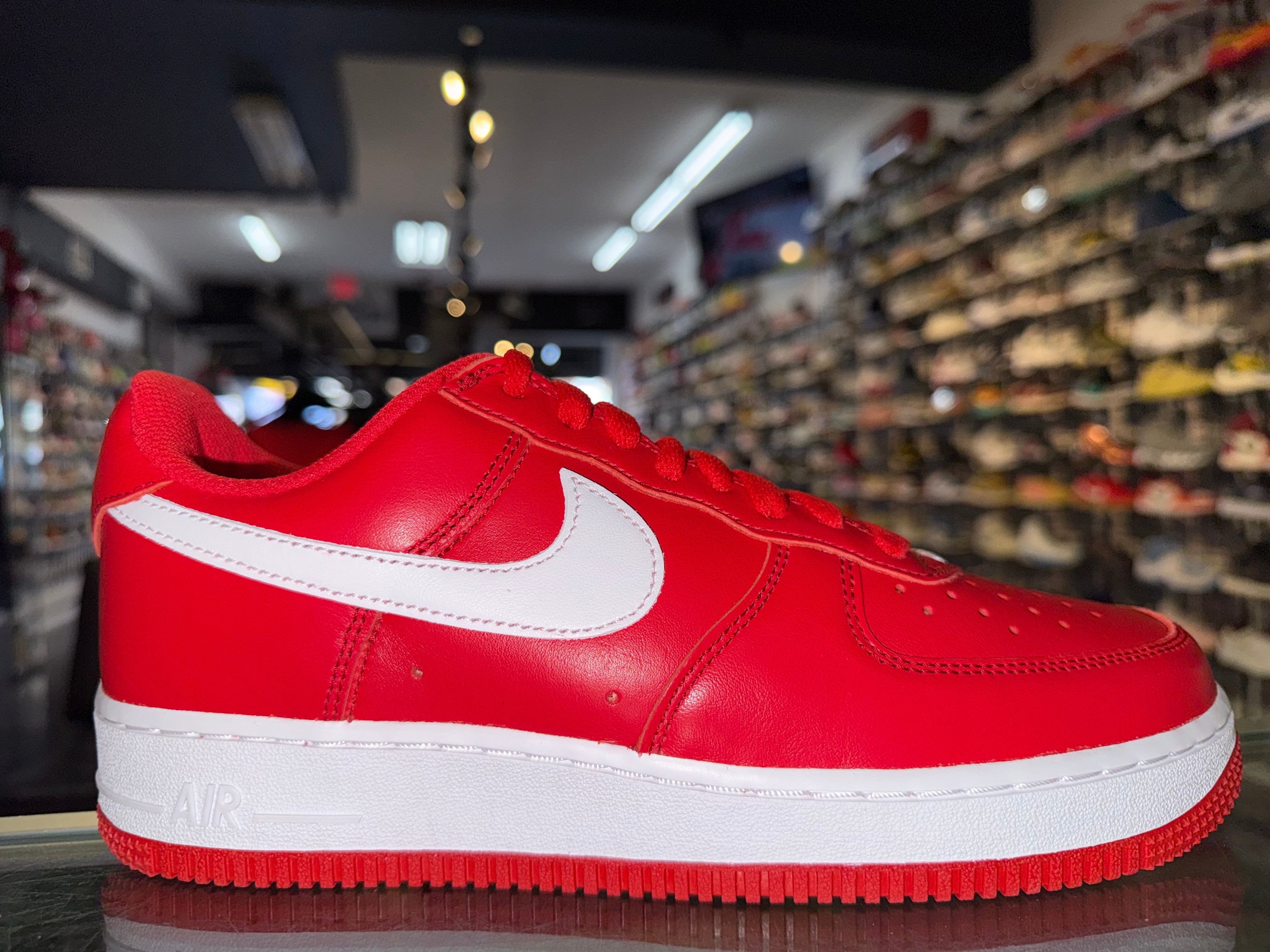 Size 7.5 Air Force 1 Color of the Month "University Red White" Brand New