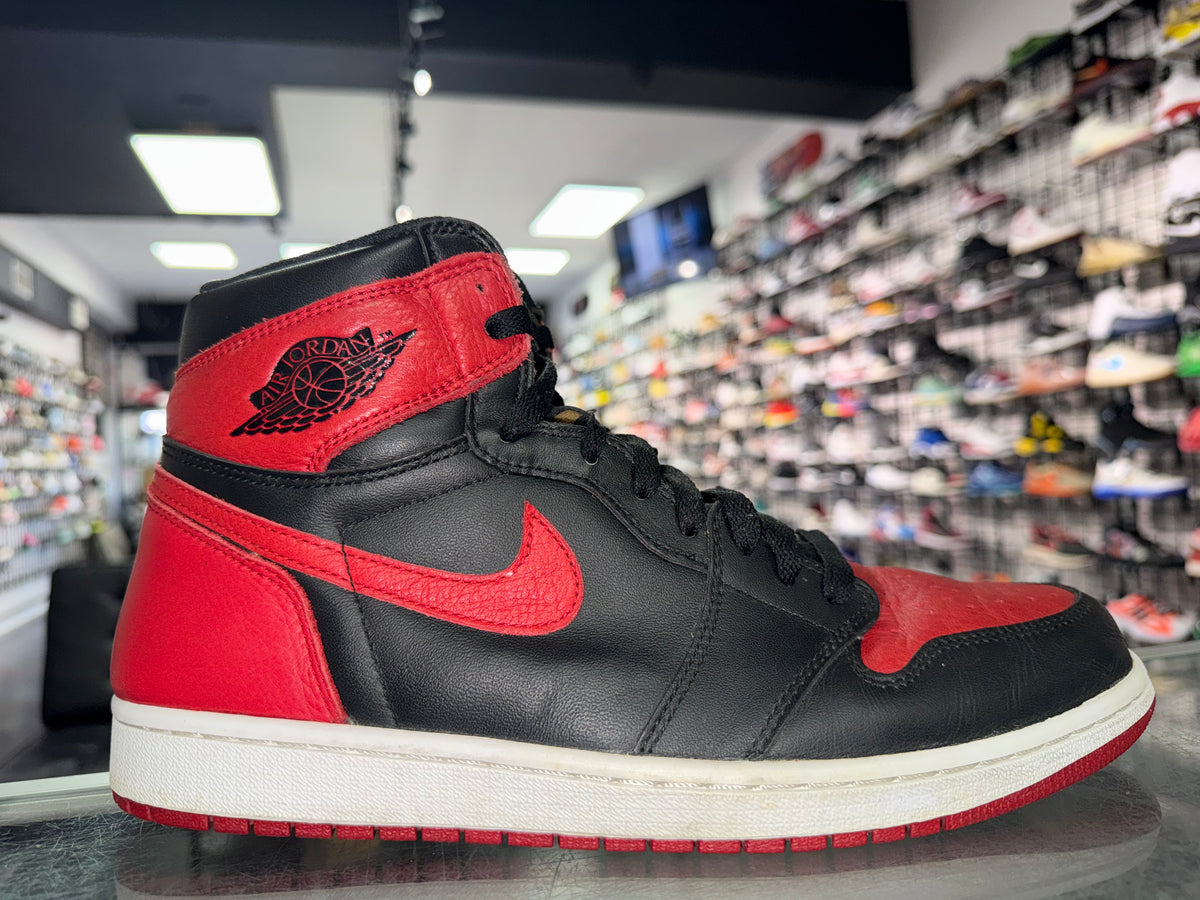 Air Jordan 1 Banned sneaker, pre-owned, size 11