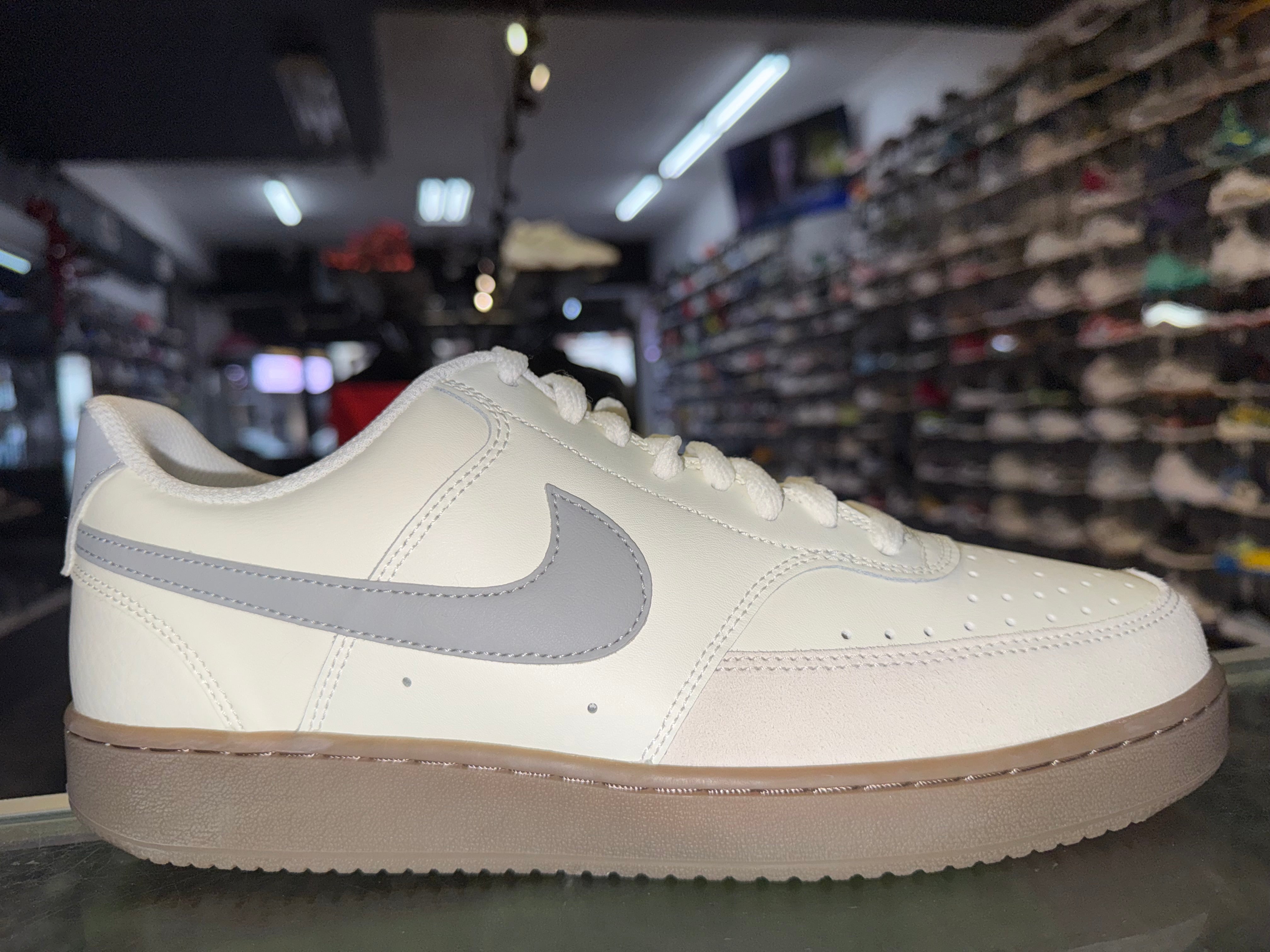 Size 9.5 Nike Court Vision Low "Smoke Grey Gum"