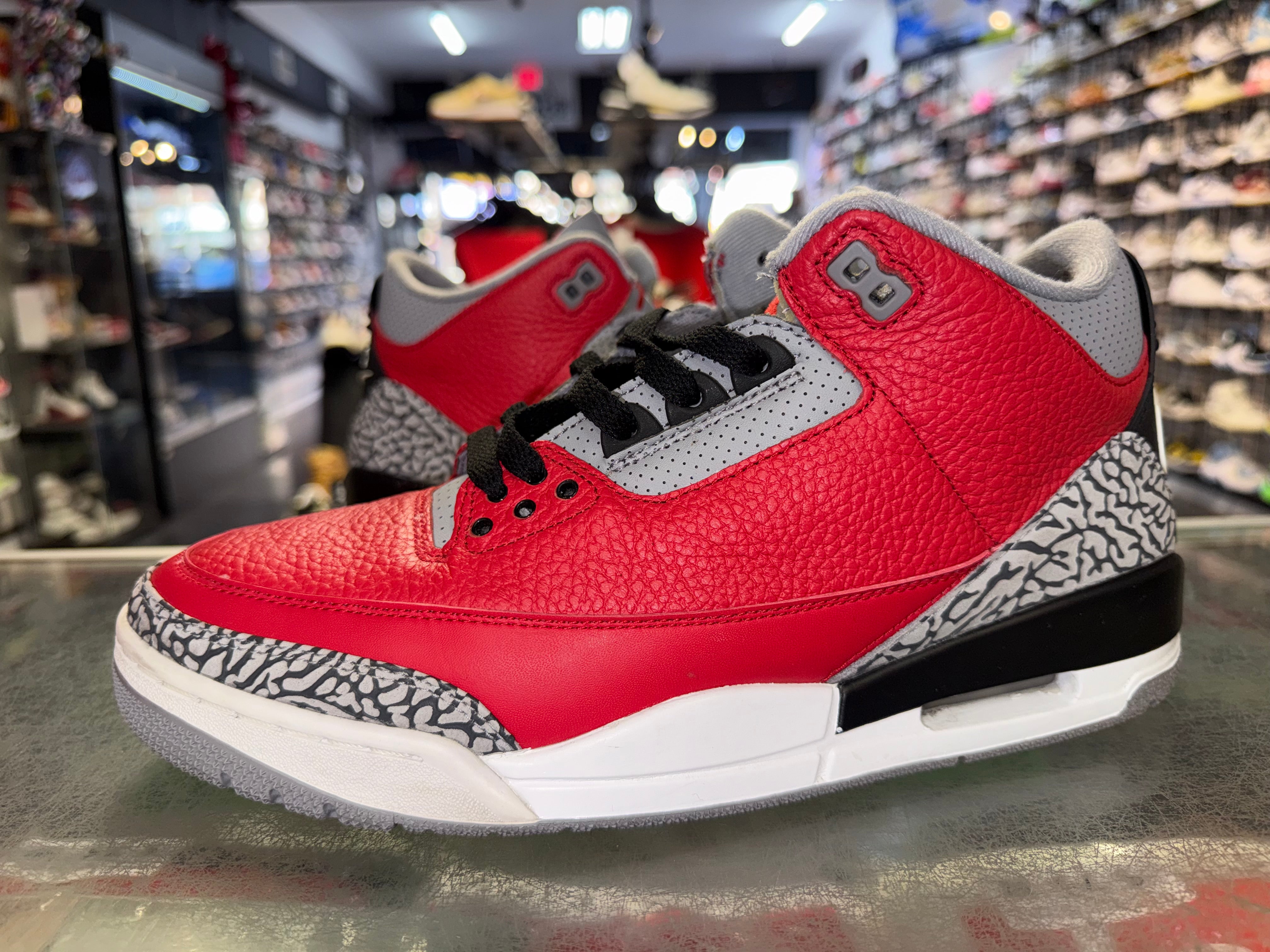 Size 10.5 Air Jordan 3 Unite "Fire Red"