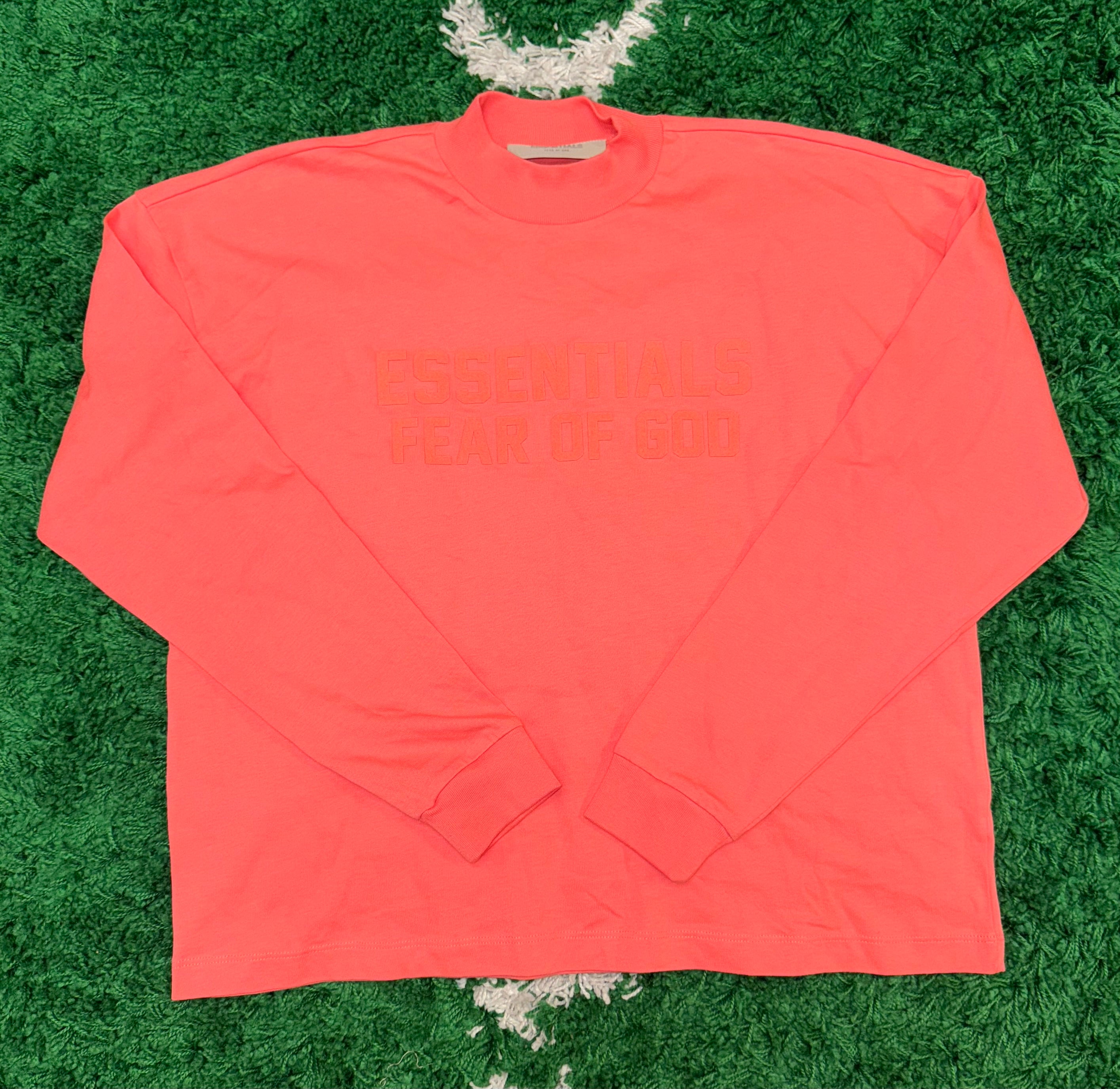 Size XS Essentials Long Sleeve “Coral”