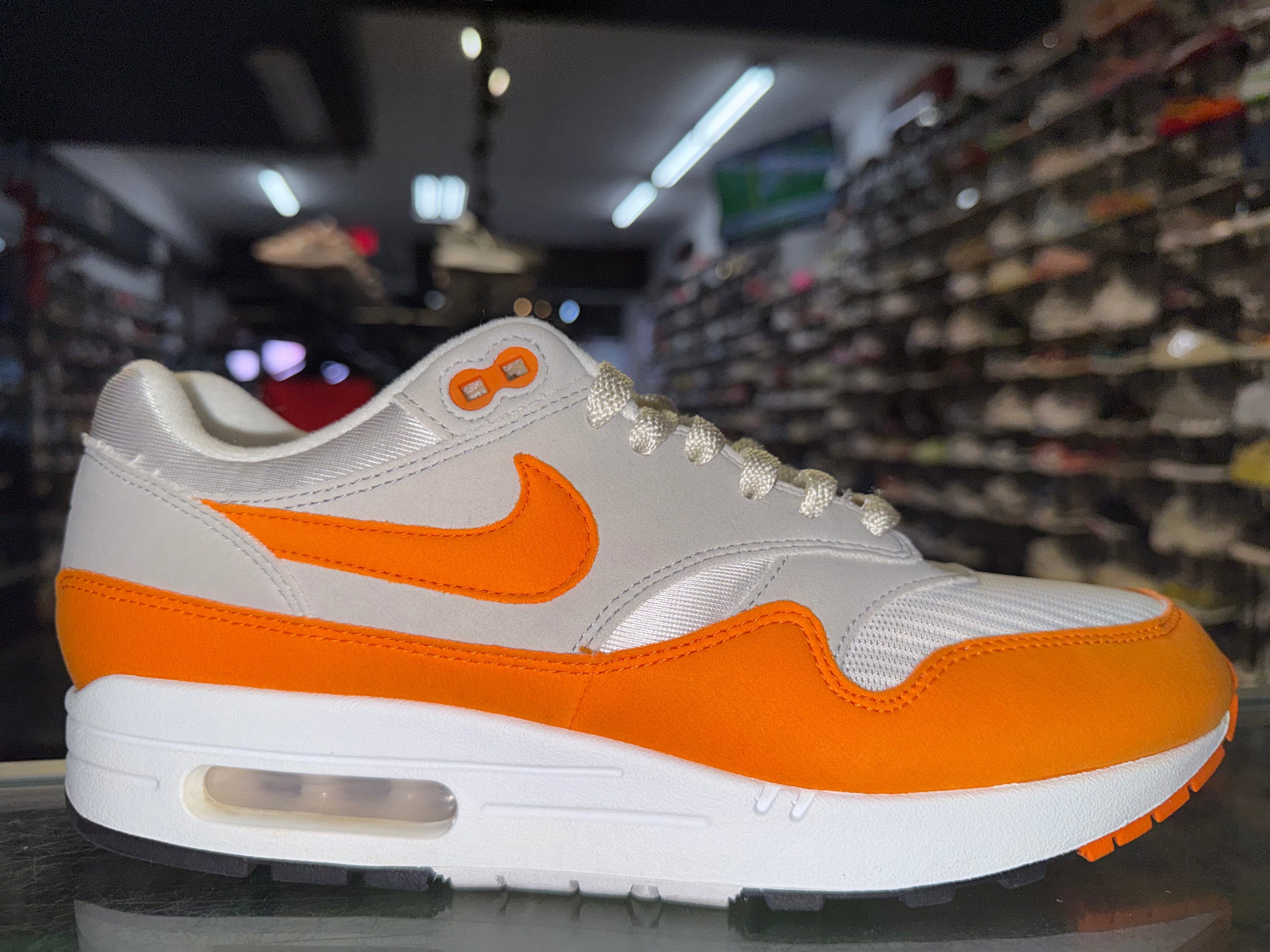 Size 9 Air Max 1 "Anniversary Orange"