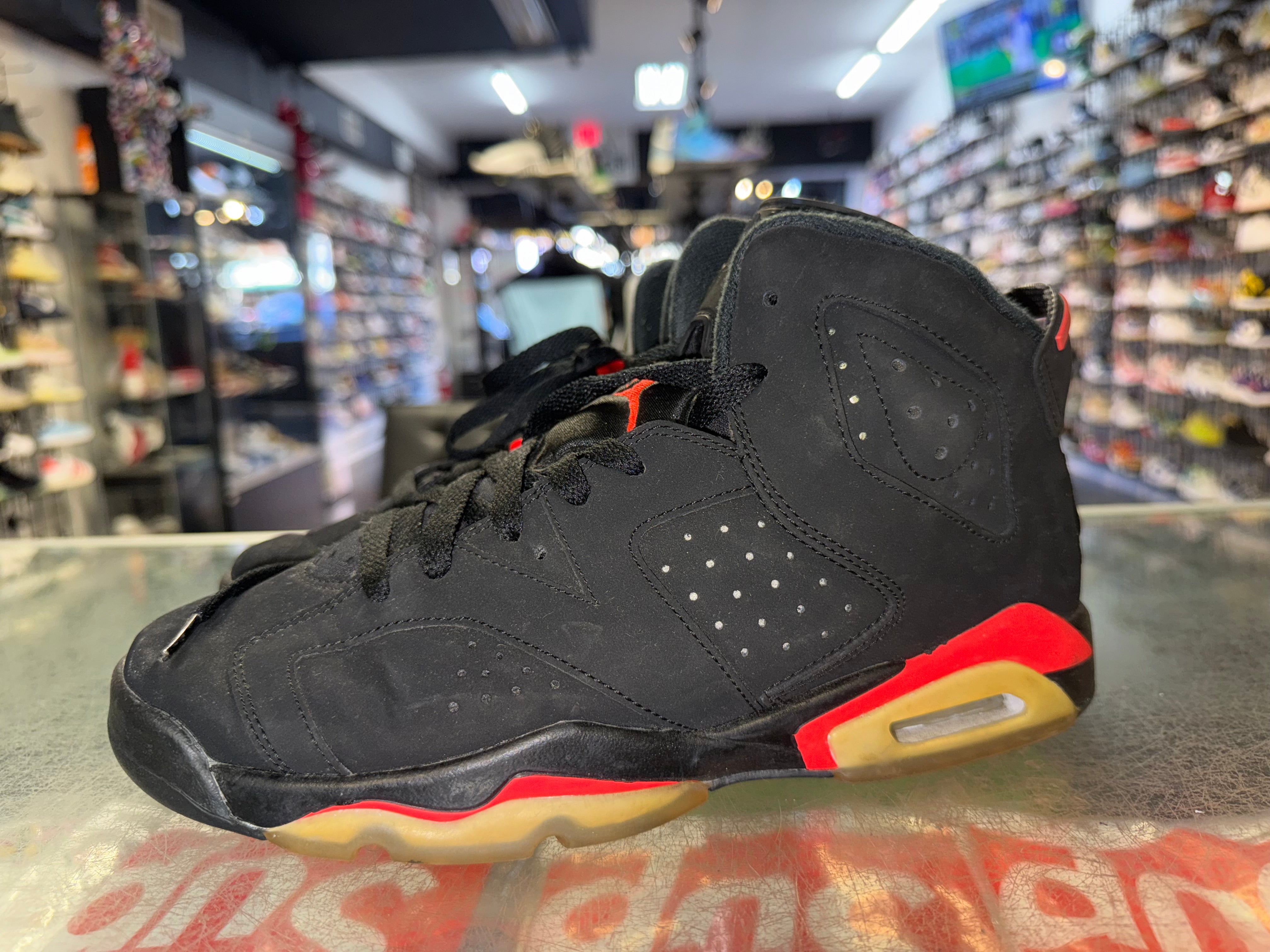Size 7y AJ 6 "Black Infrared" - NB