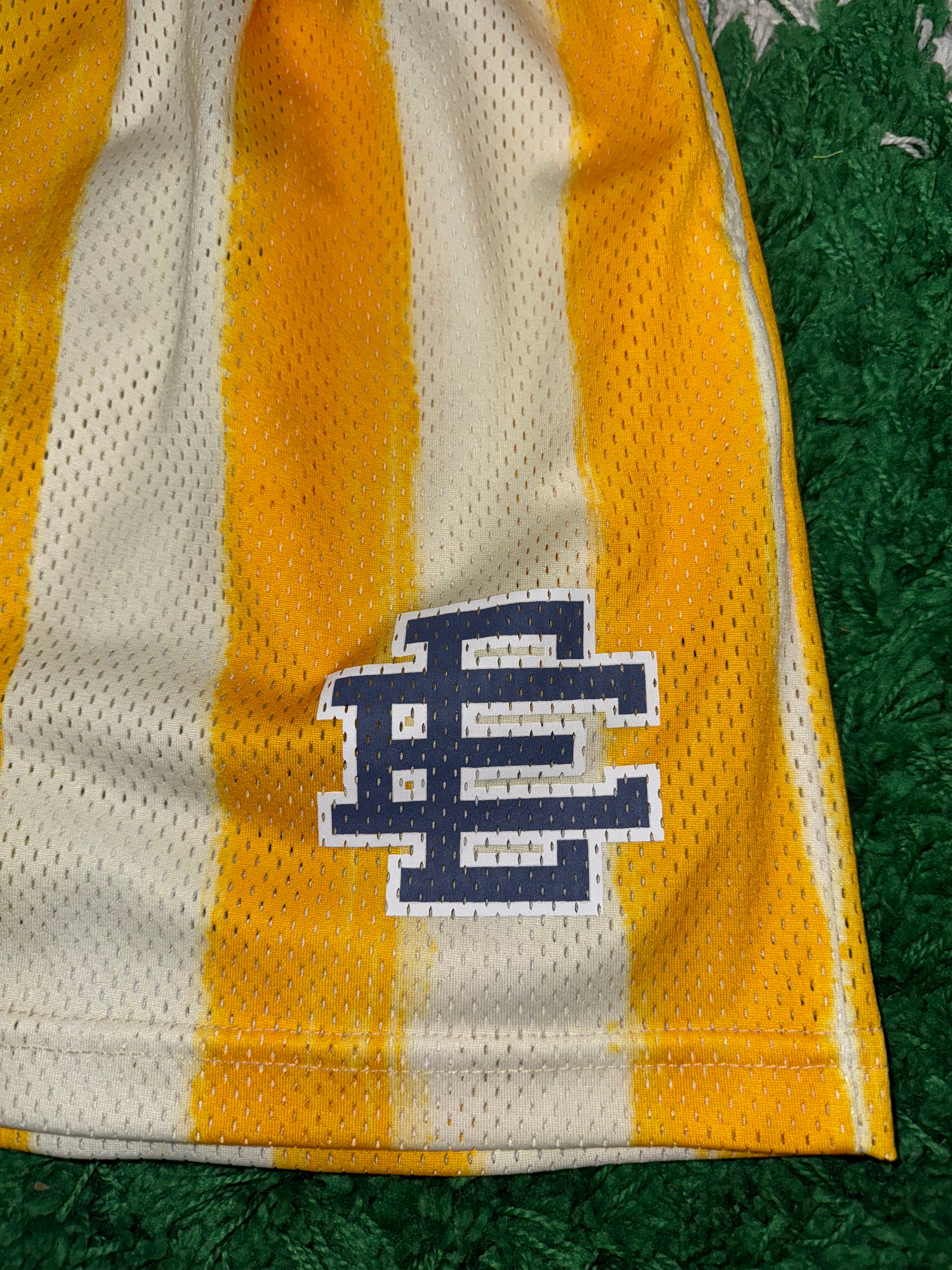 Size XL Eric Emanuel EE Shorts Hamptons Exclusive “Yellow” Brand New