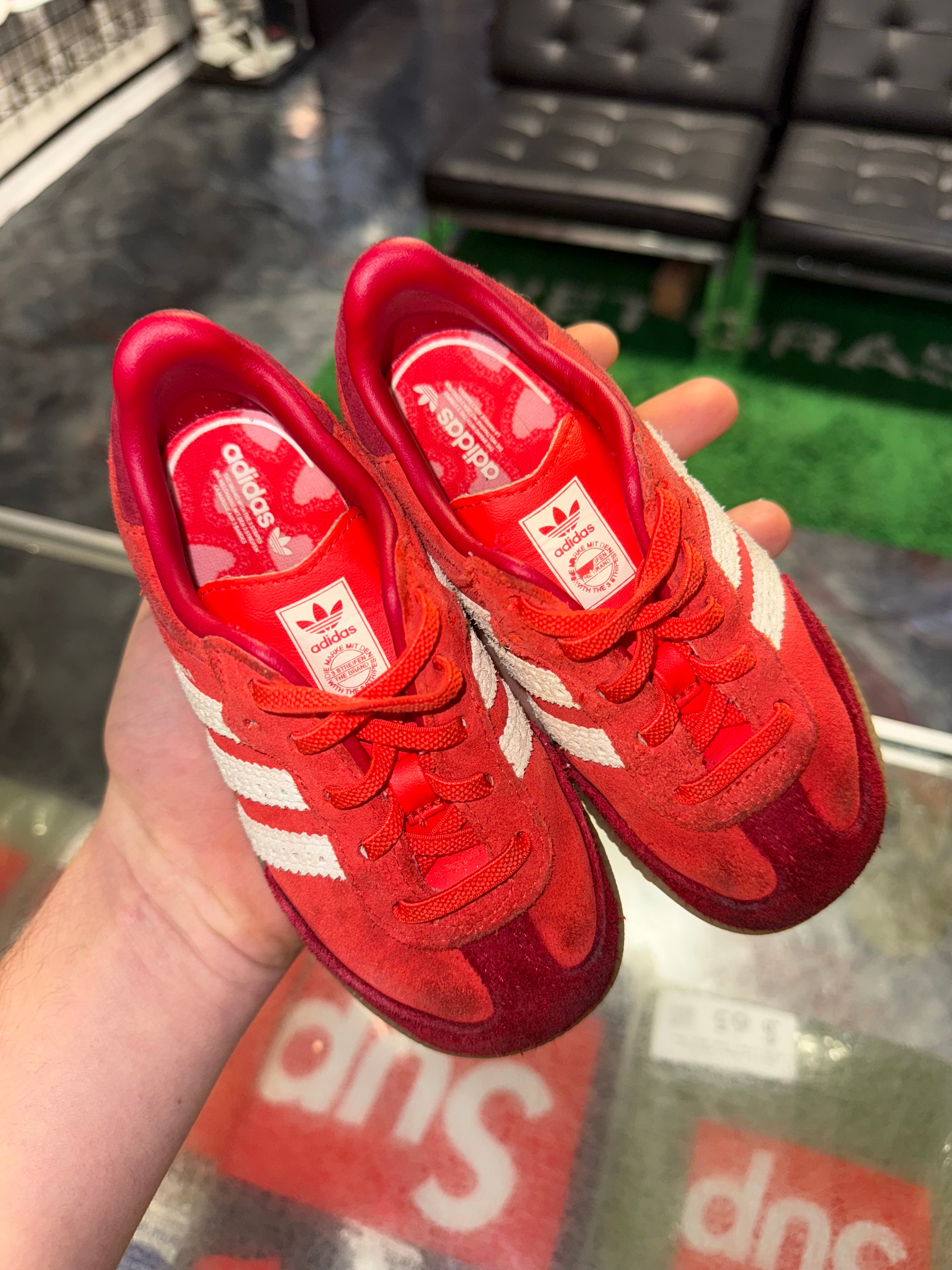 Size 9K Adidas Samba "Red" (TD)