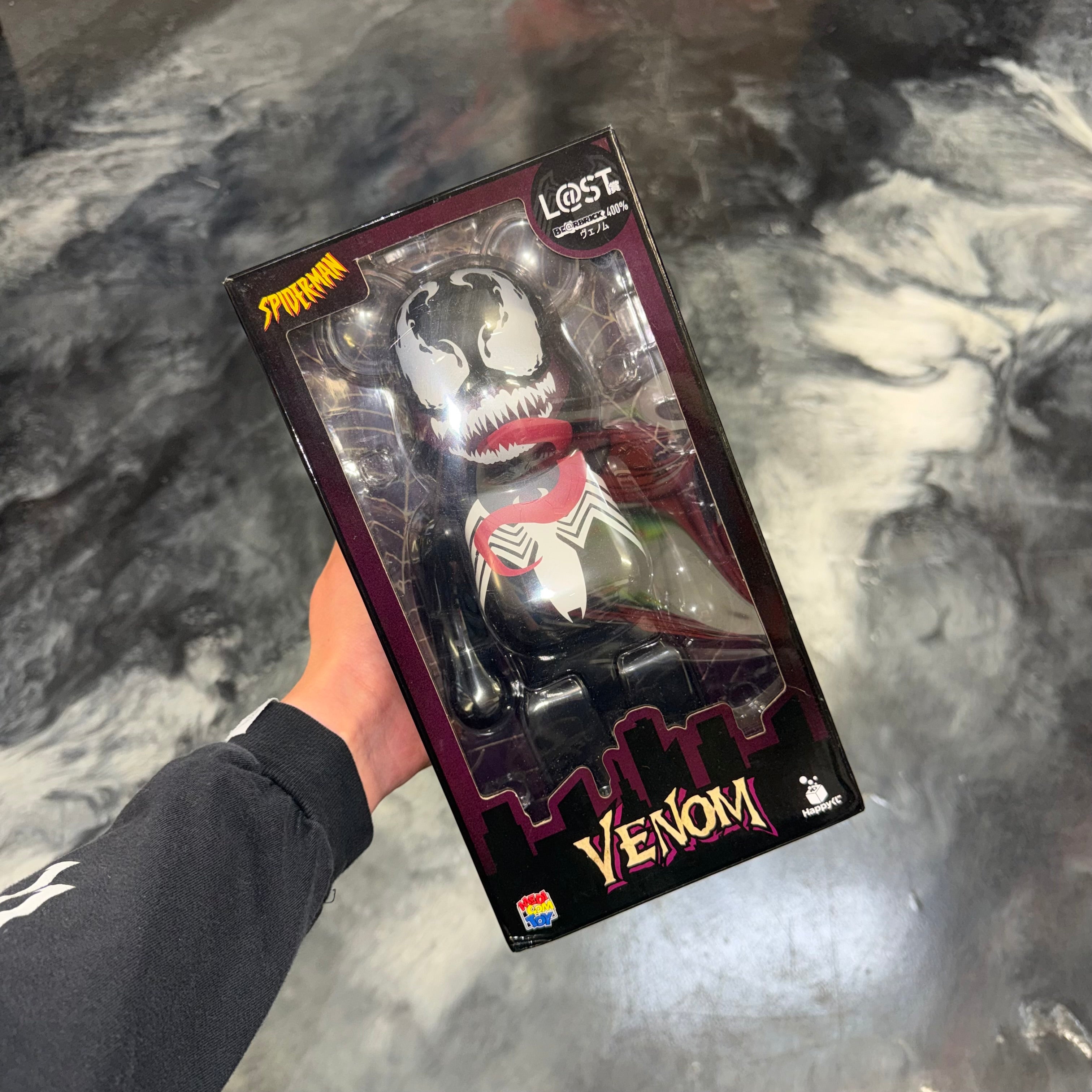 400% BE@RBRICK Spider-Man “Venom” Brand New