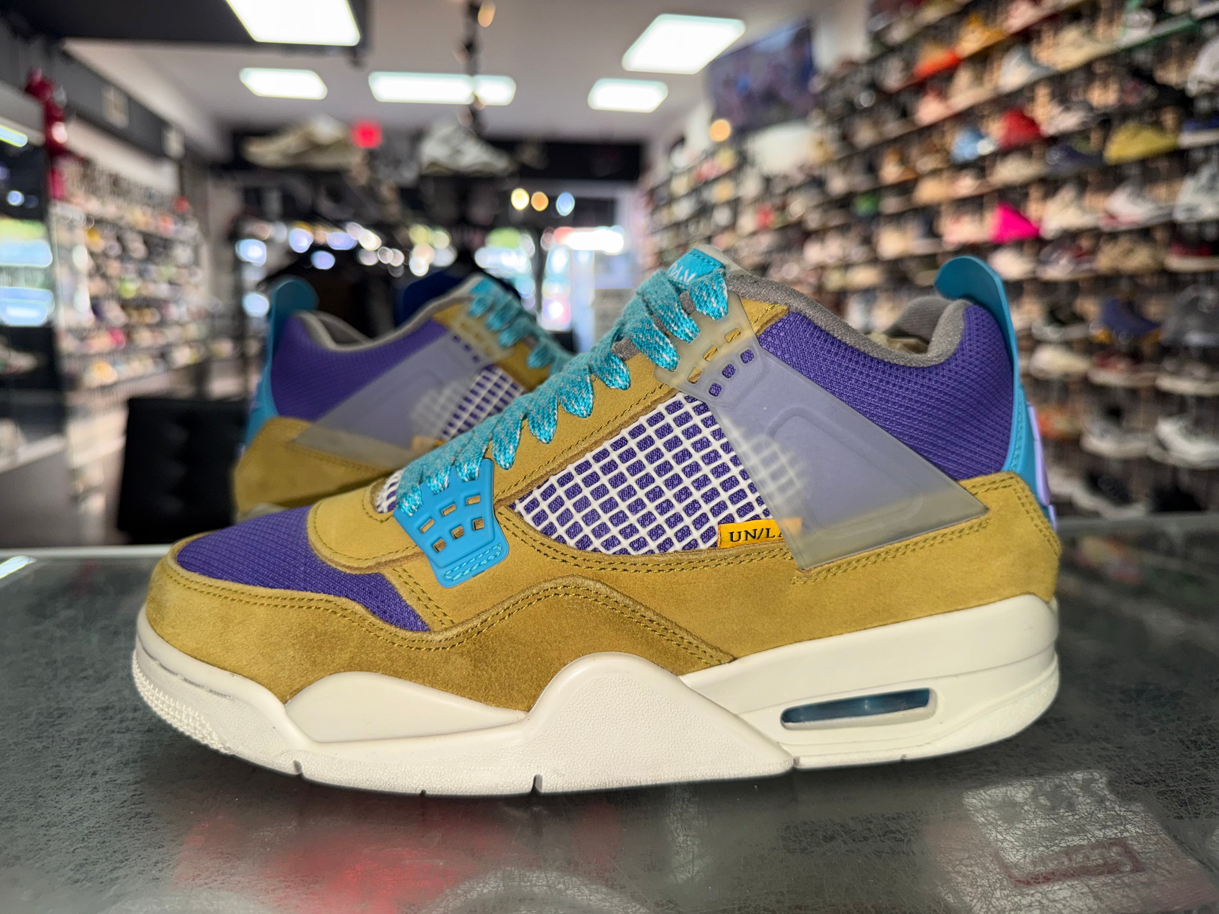Size 7 Air Jordan 4 Union "Desert Moss"