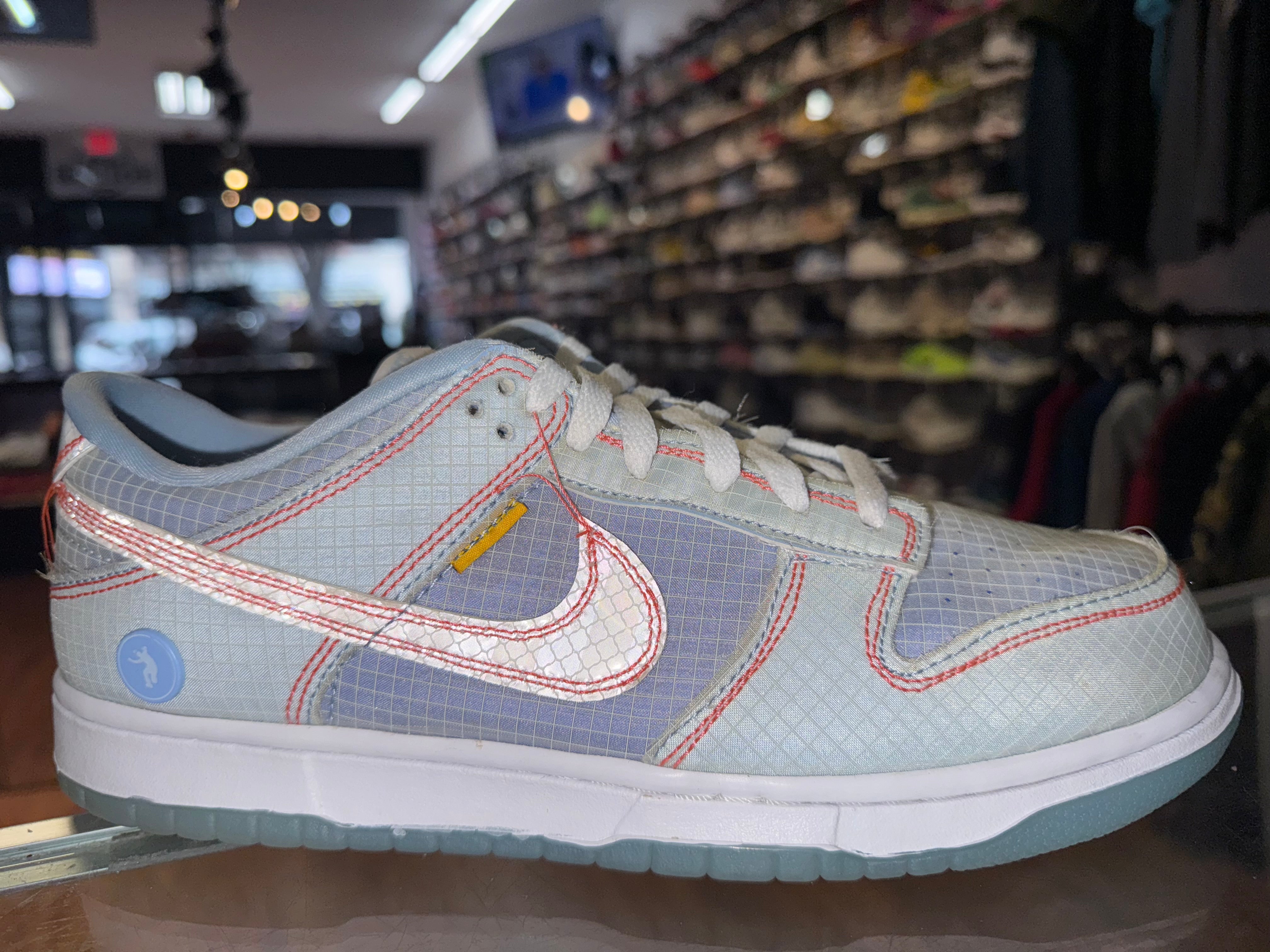 Size 9.5 Dunk Low Union Passport Pack "Argon"