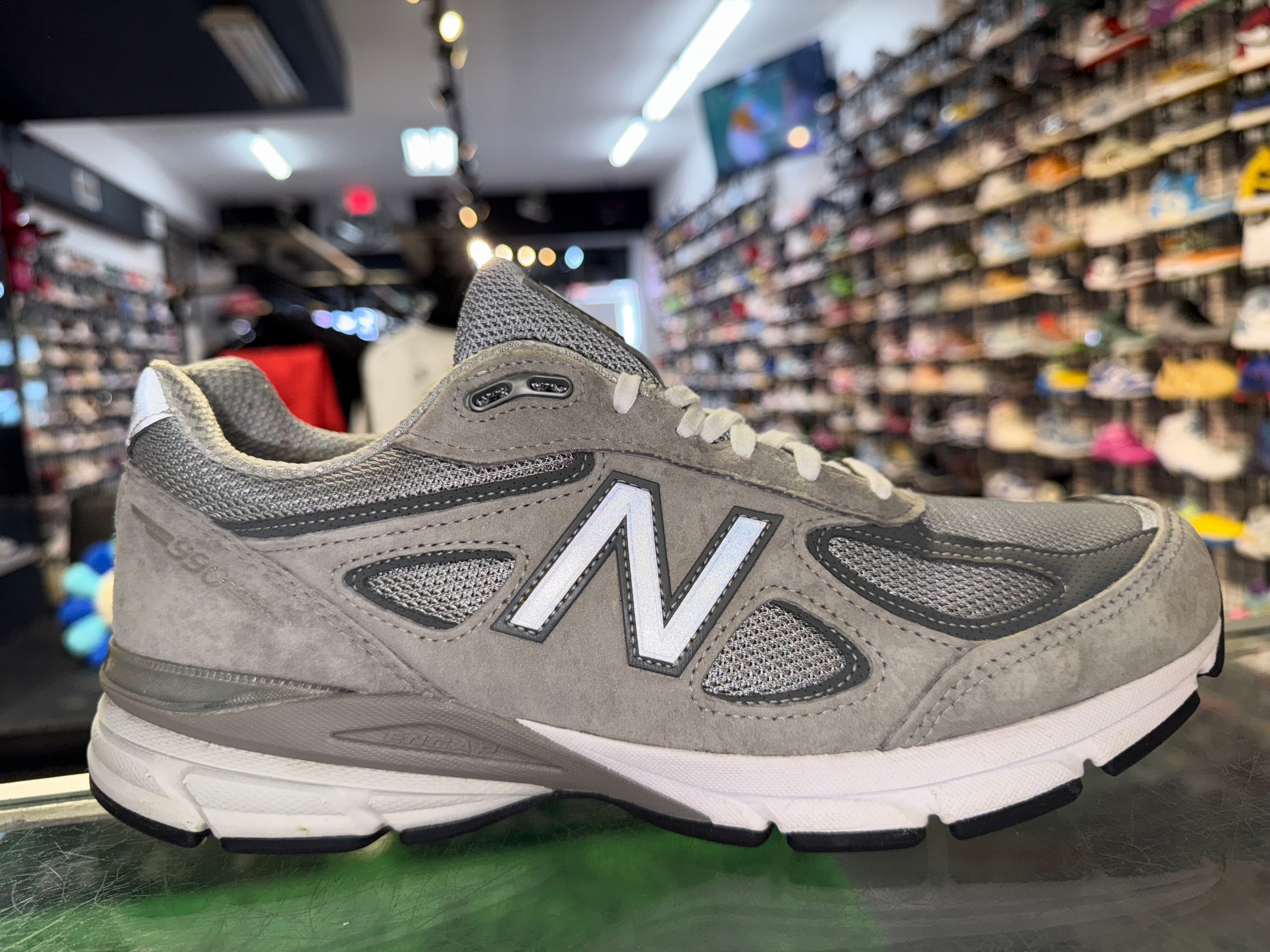 Size 10.5 New Balance 990v4 MiUSA "Grey Silver"