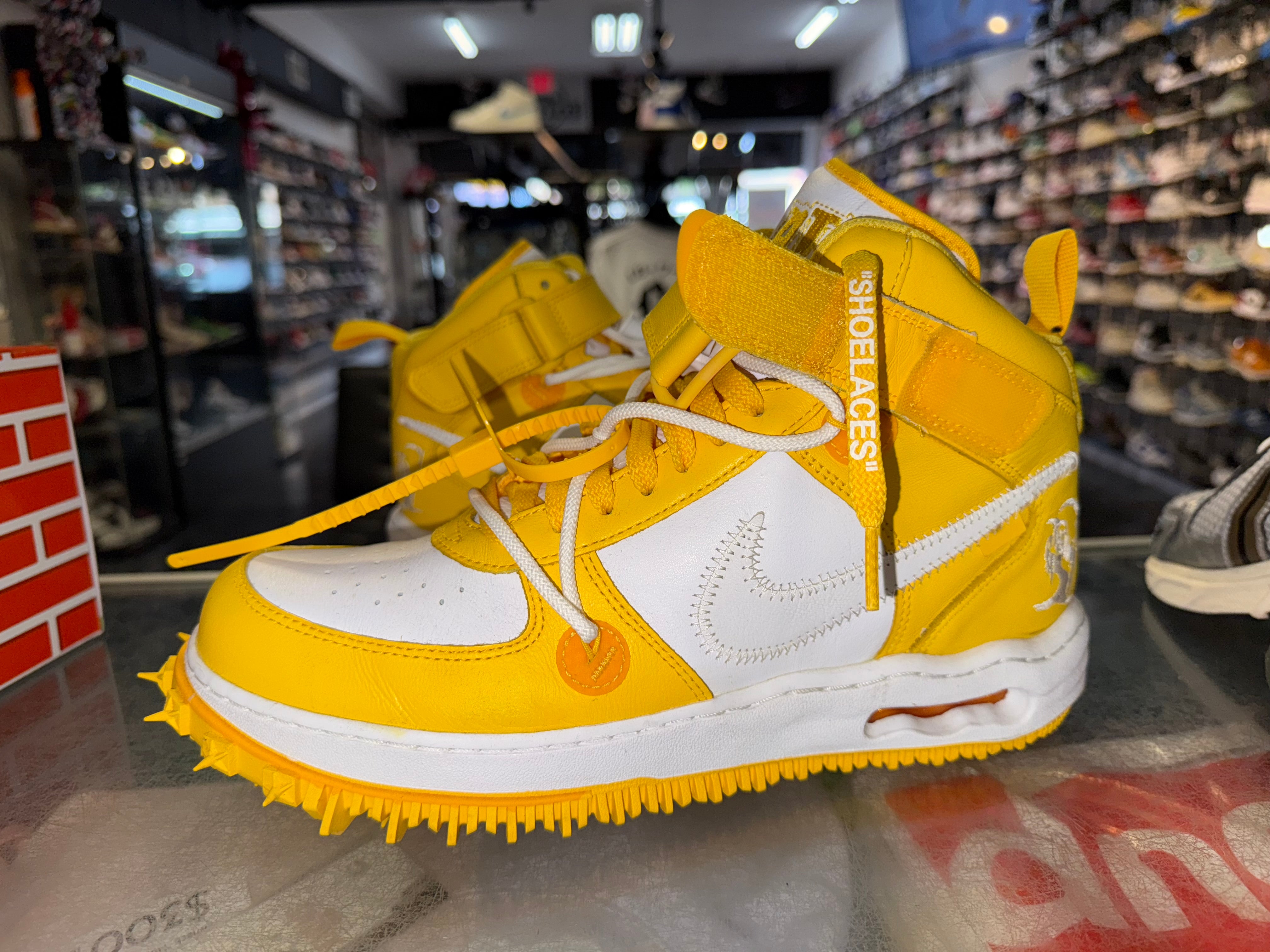 Size 10 Air Force 1 Off White "Varsity Maize"