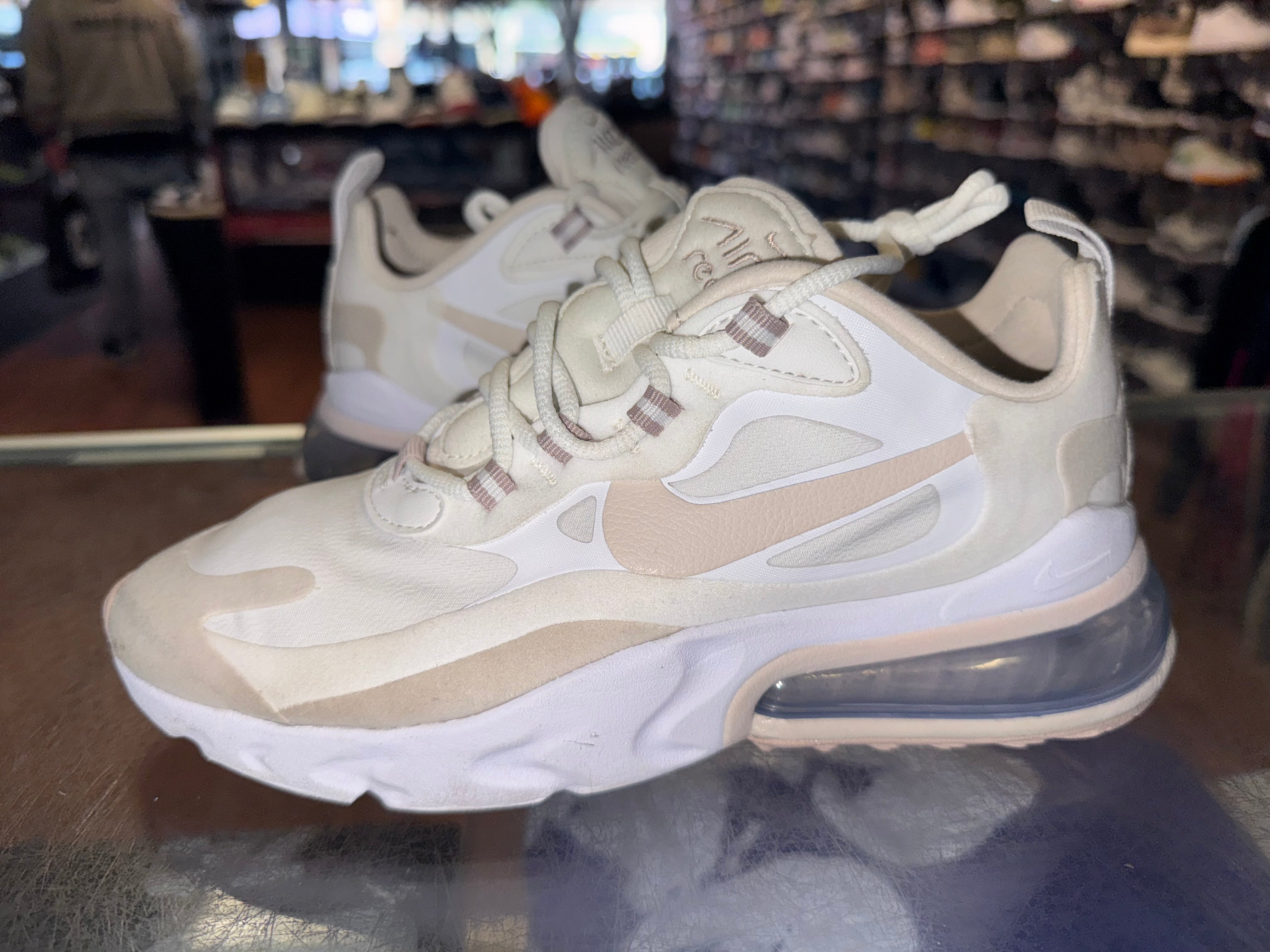Size 4 (5.5W) Air Max 270 React "Summit White Orewood Brown"