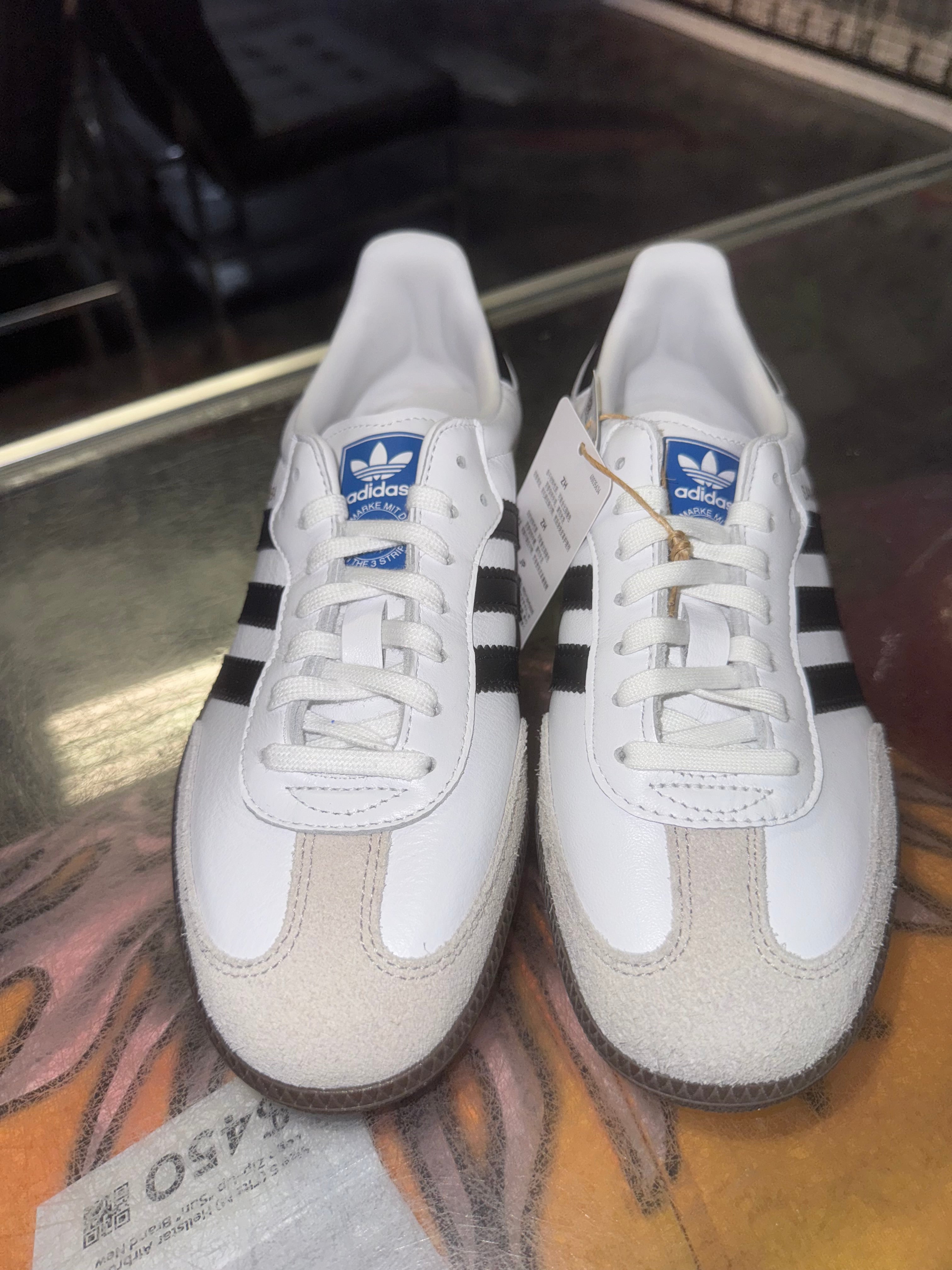 Size 4y Adidas Samba OG "Cloud White Core Black" Brand New